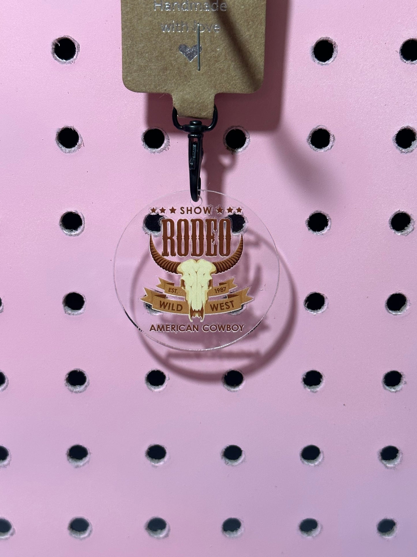 Western Rodeo Acrylic Keychain