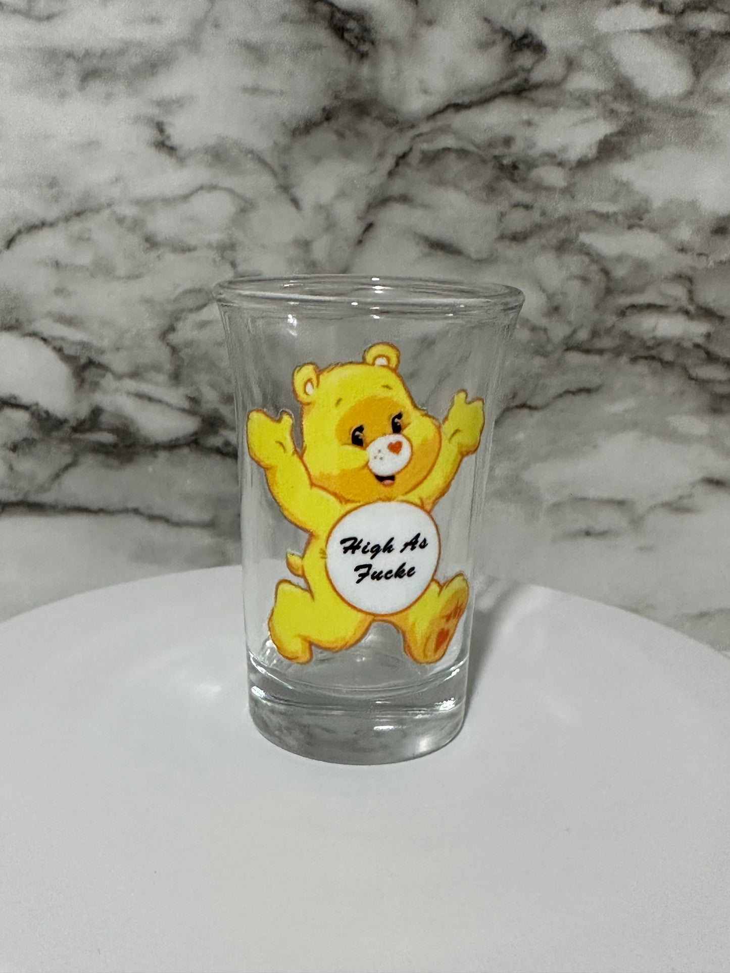 Carebear Shot Glass, Yellow High
