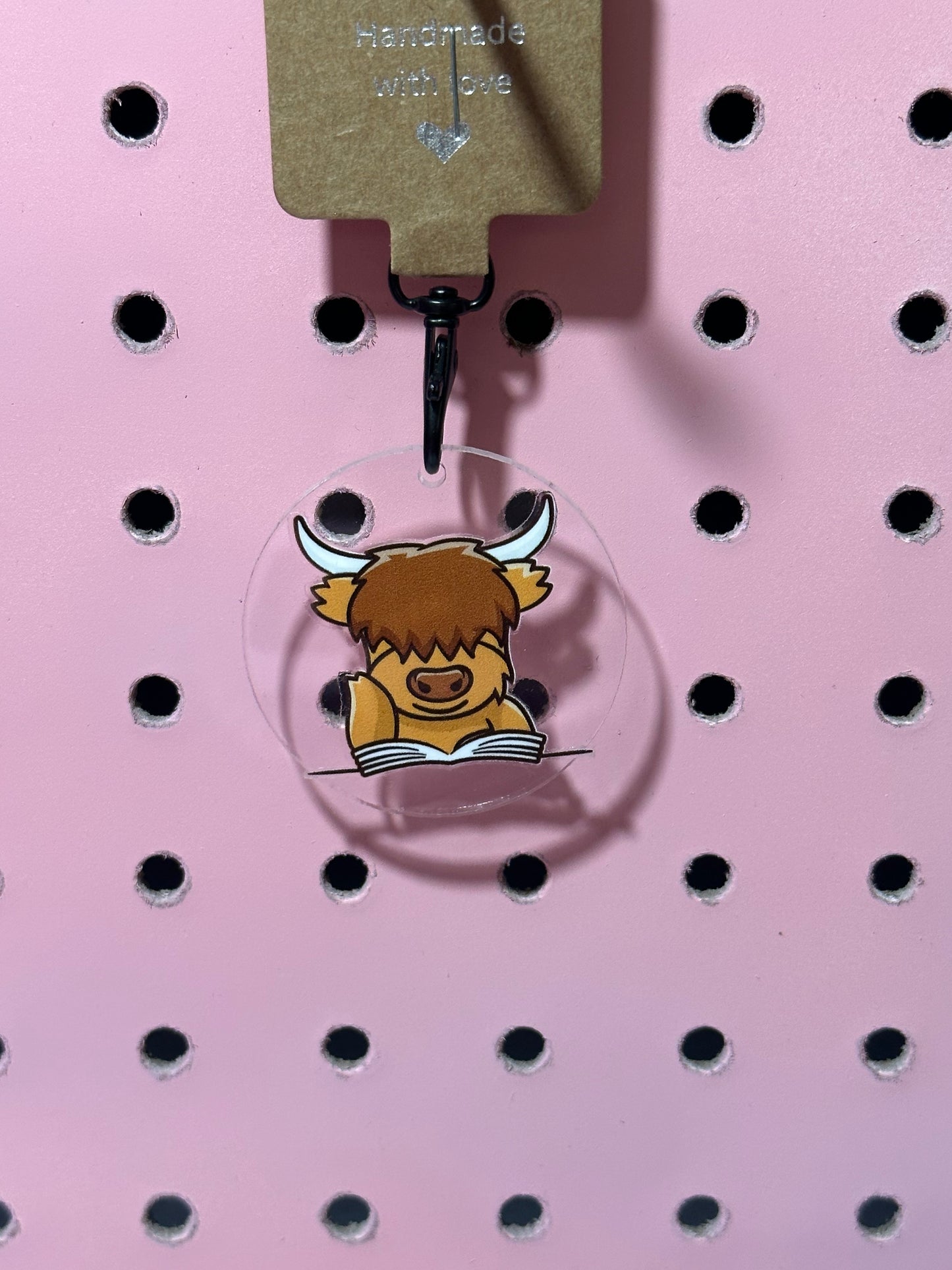 Reading Highland Acrylic Keychain
