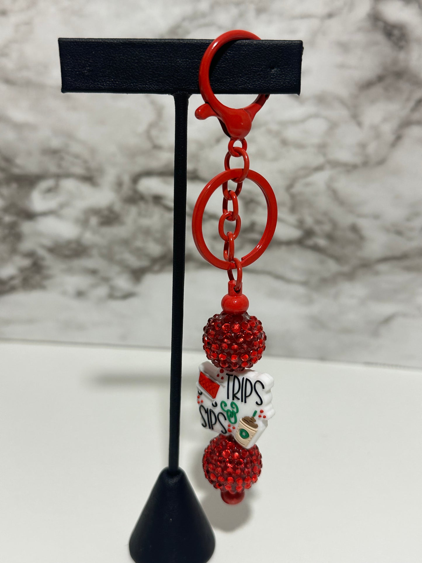 Trips & Sips Keychain