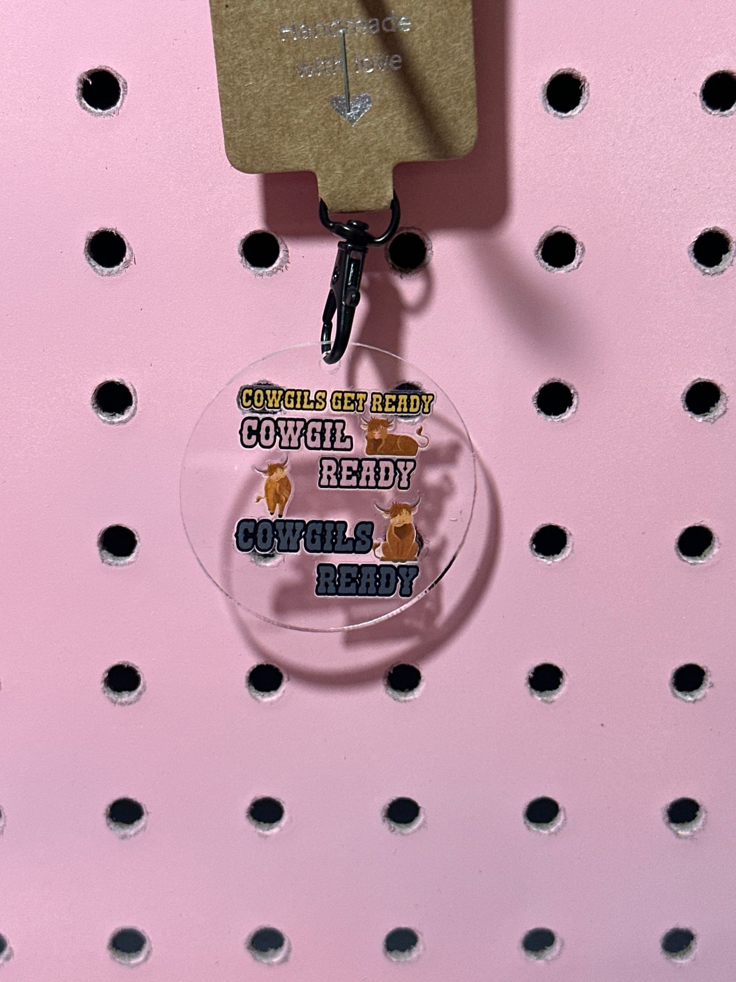 Cowgirl Ready Acrylic Keychain