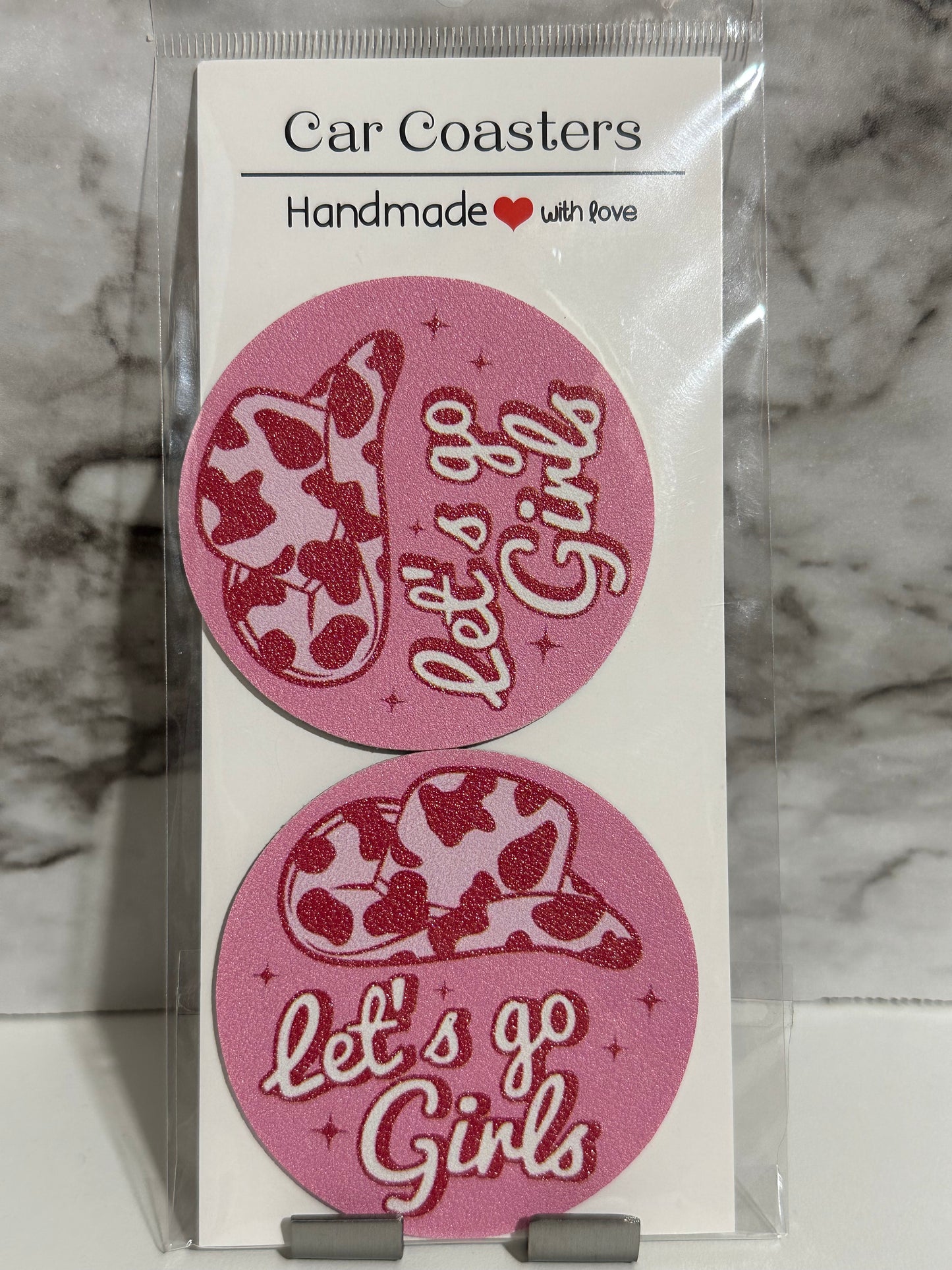 Let’s Go Girls Car Coasters