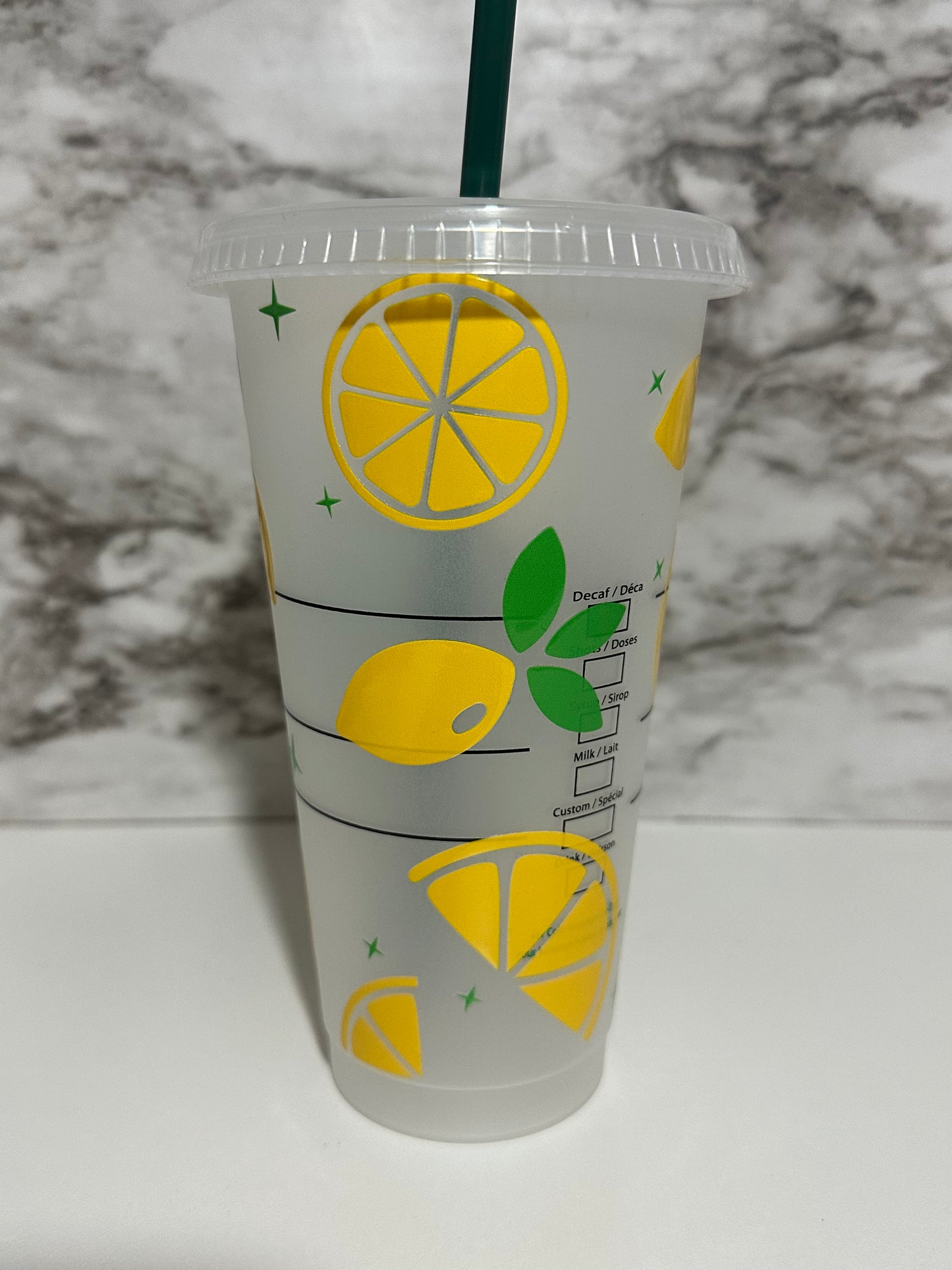 Lemons Cup w Straw