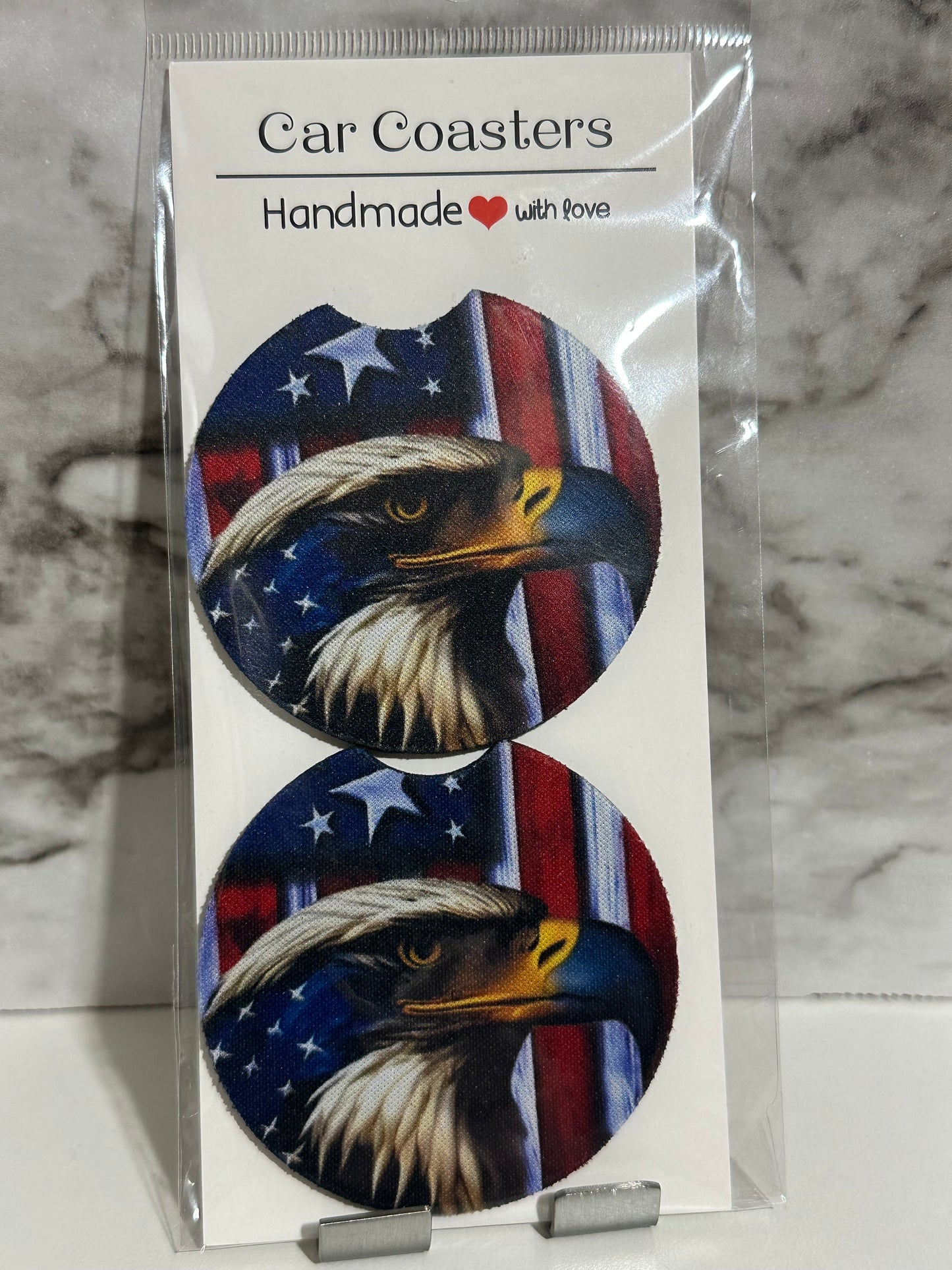 Home of the Brave Car Coasters