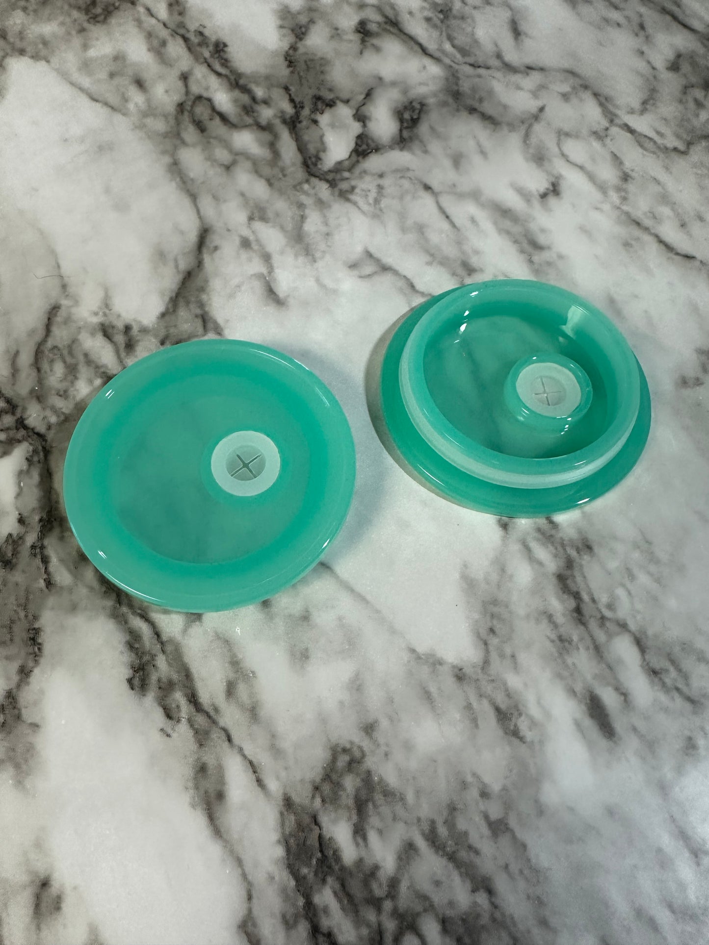 Solid Acrylic Libbey Lid, Teal