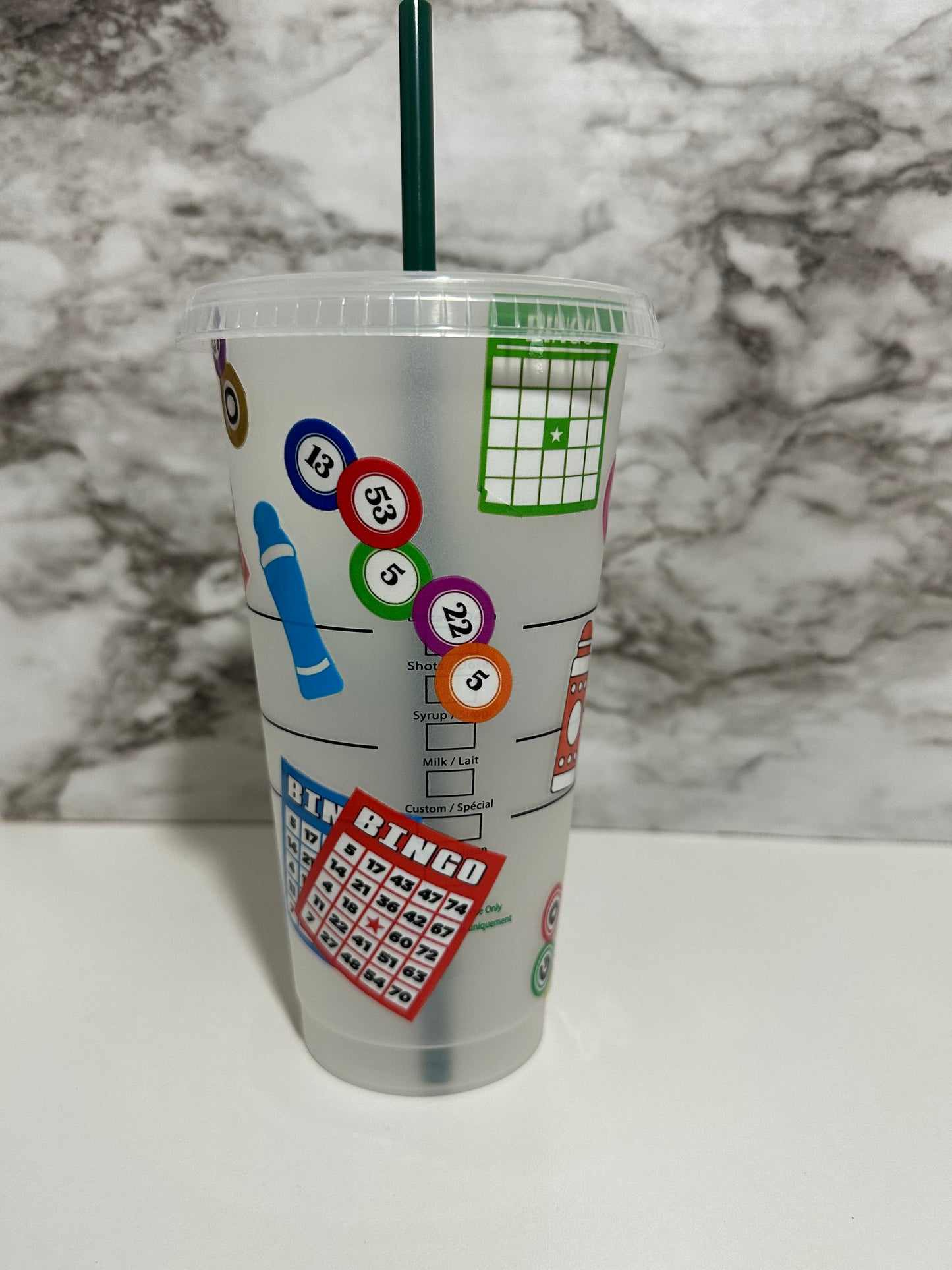 Bingo Nights, Cup w Straw