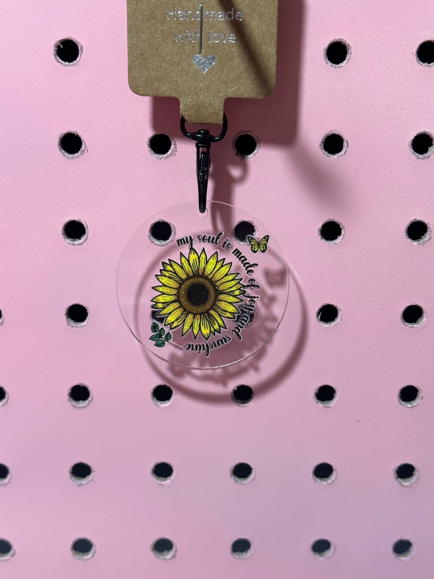 My Soul Sunflower Acrylic Keychain
