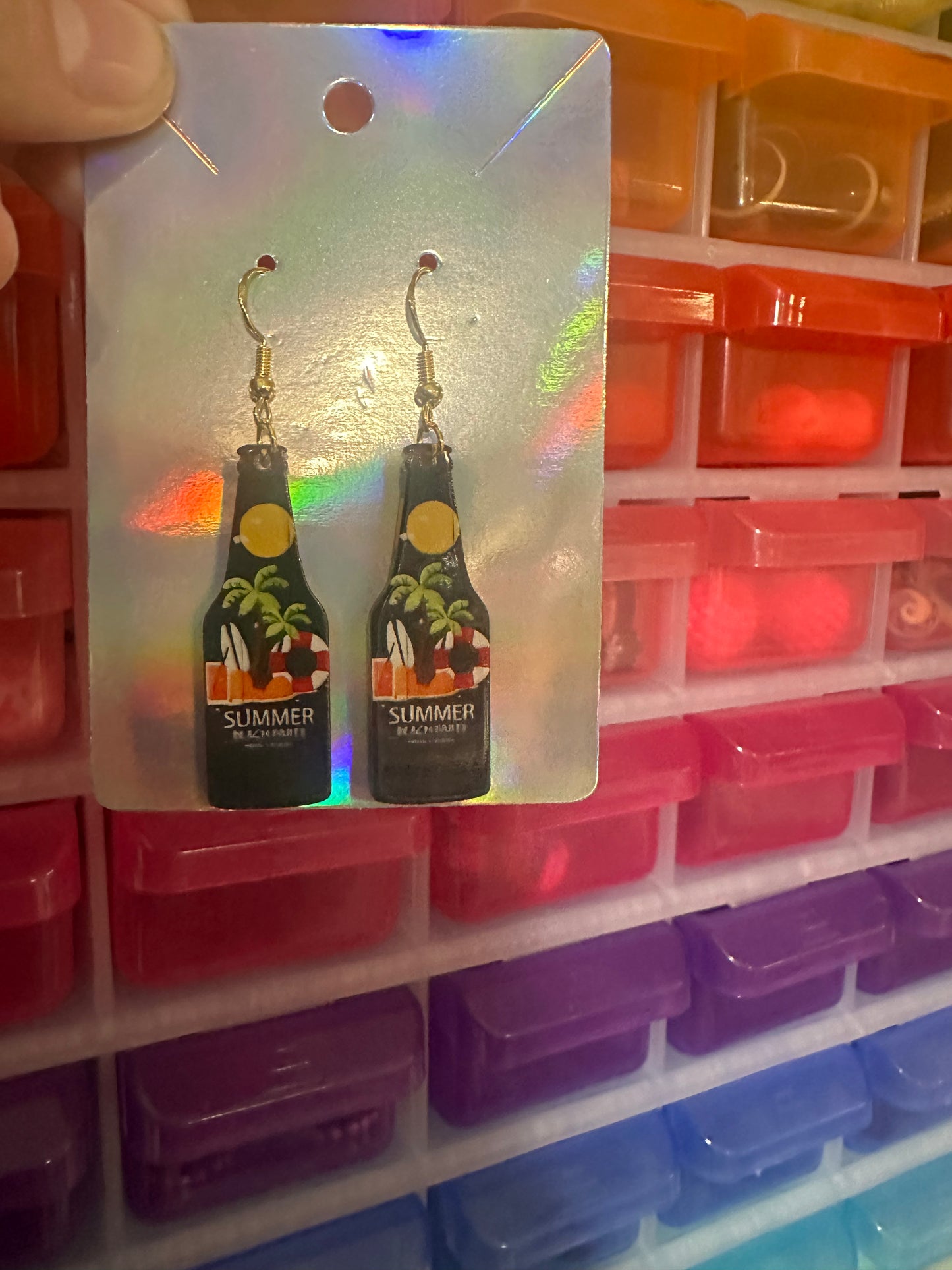 Summer bottle #3 earrings