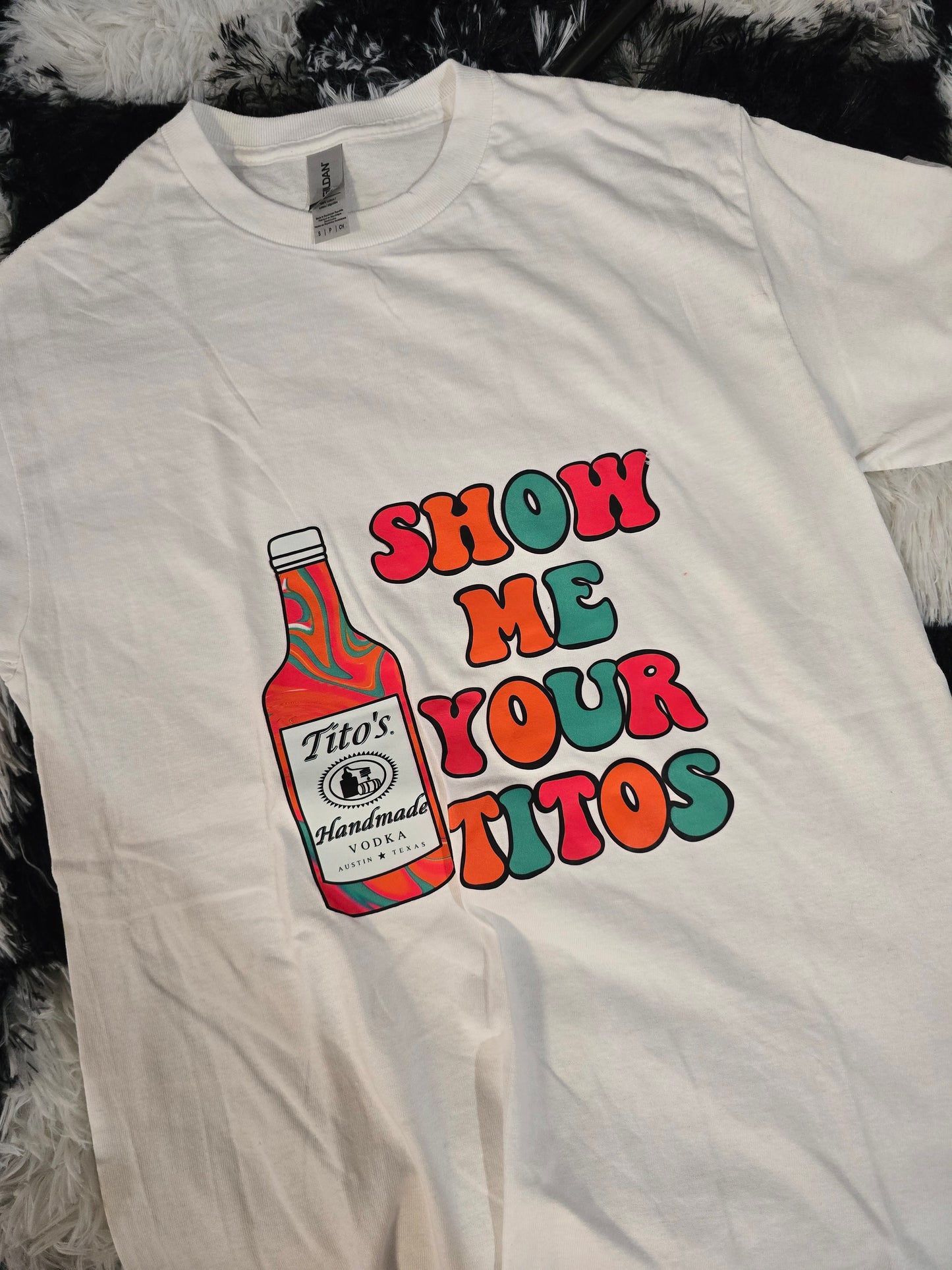 Show Me Your Titos Tee, White