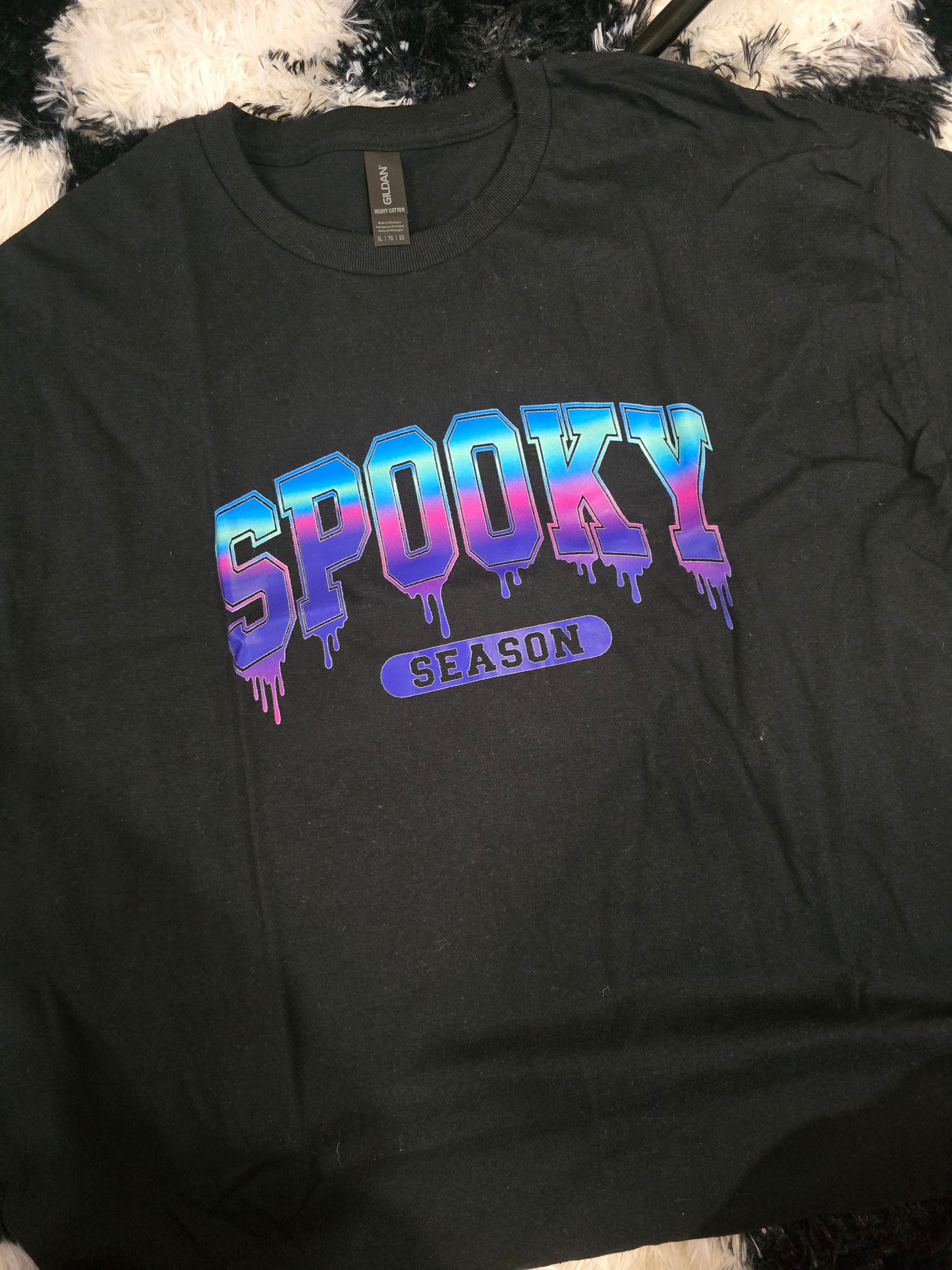 Ombre Spooky Season Tee, Black