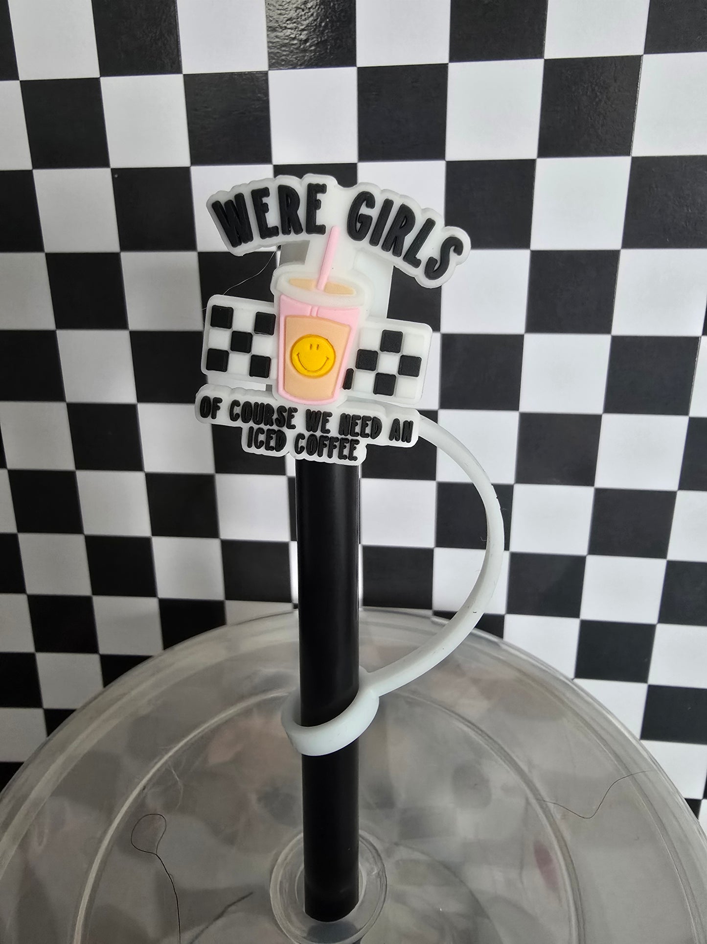 Girls & Iced Coffee Straw Topper