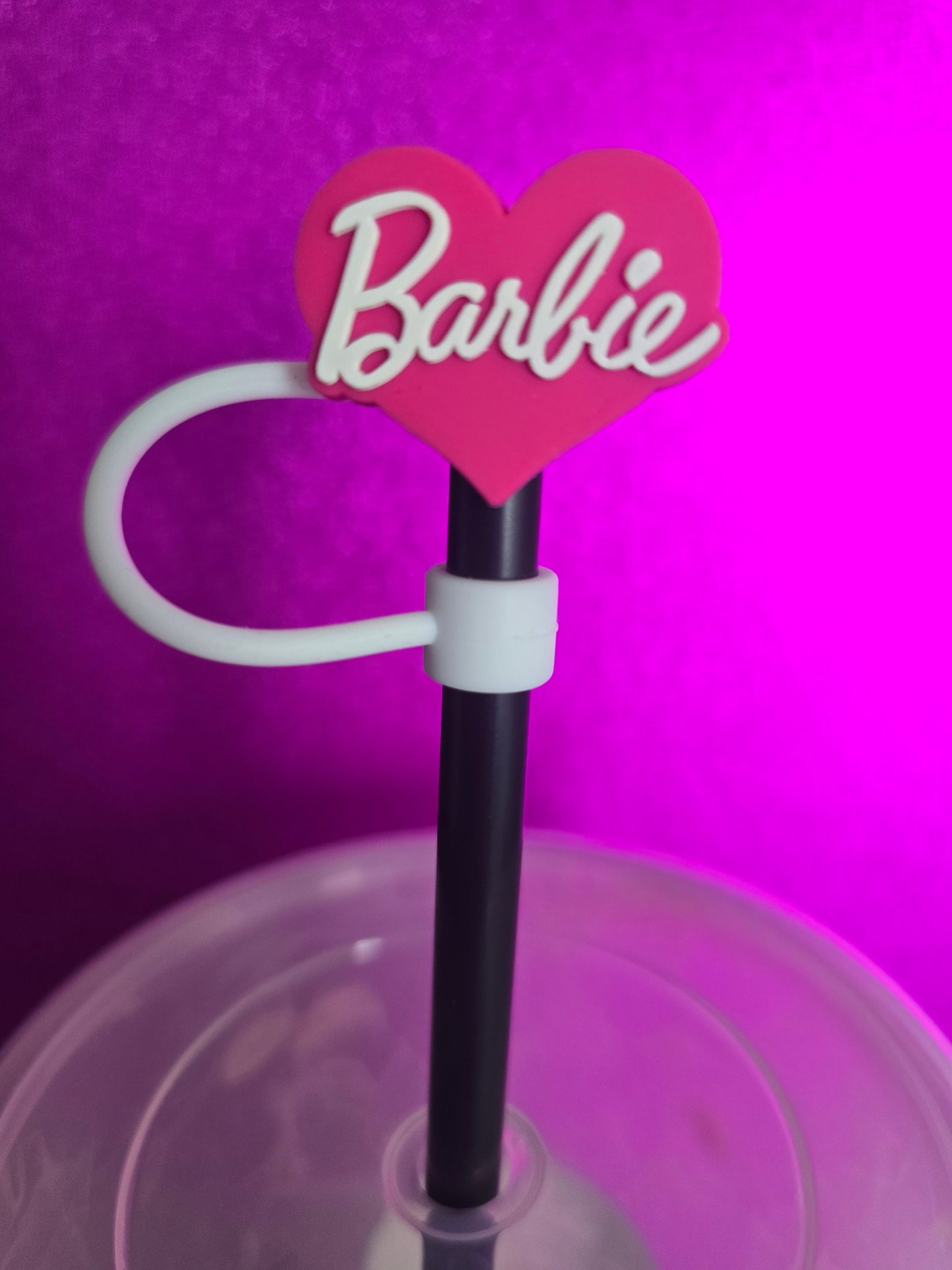 Barbie Heart Straw Topper