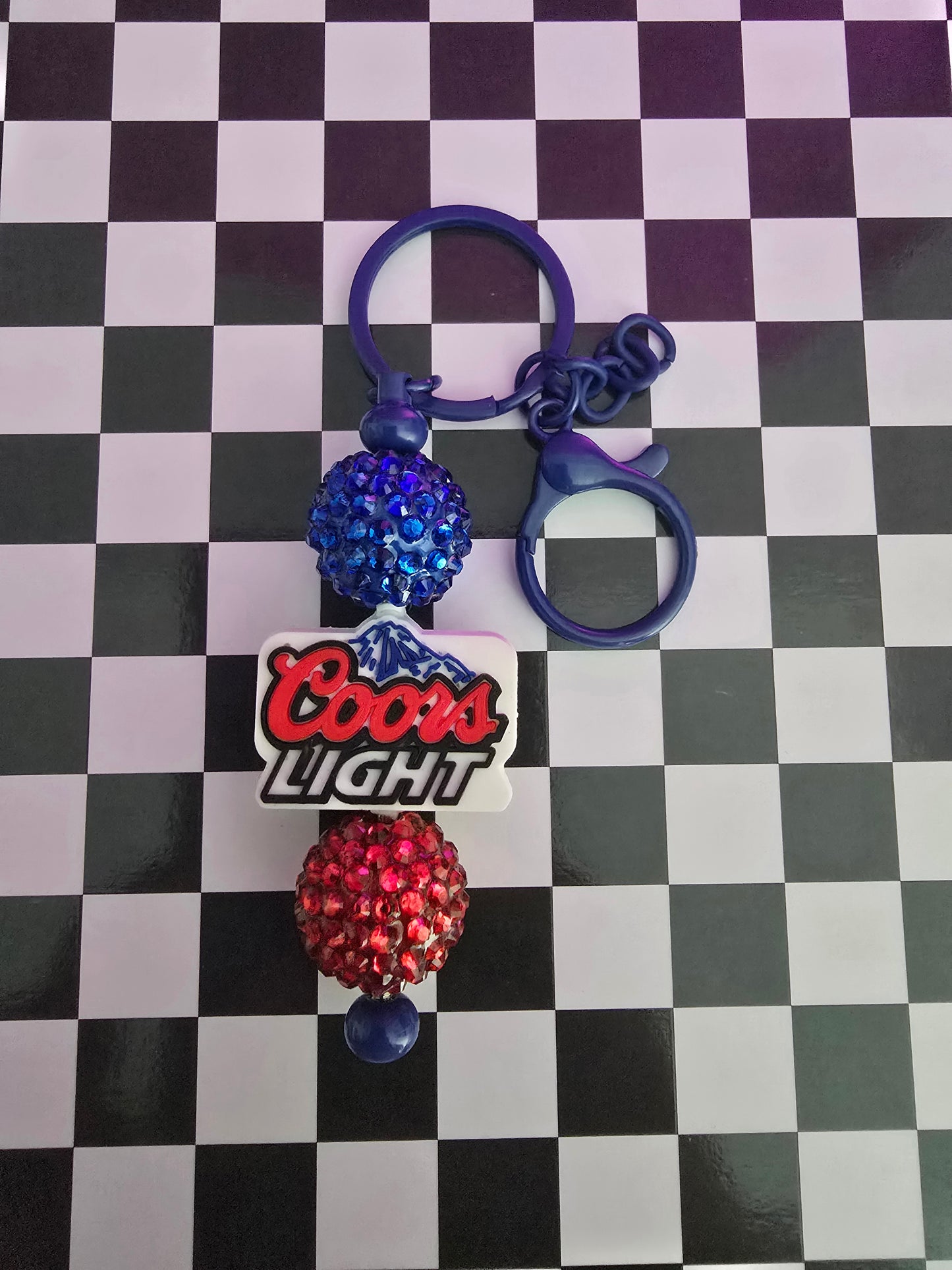 Coors Beaded Keychain, R&B