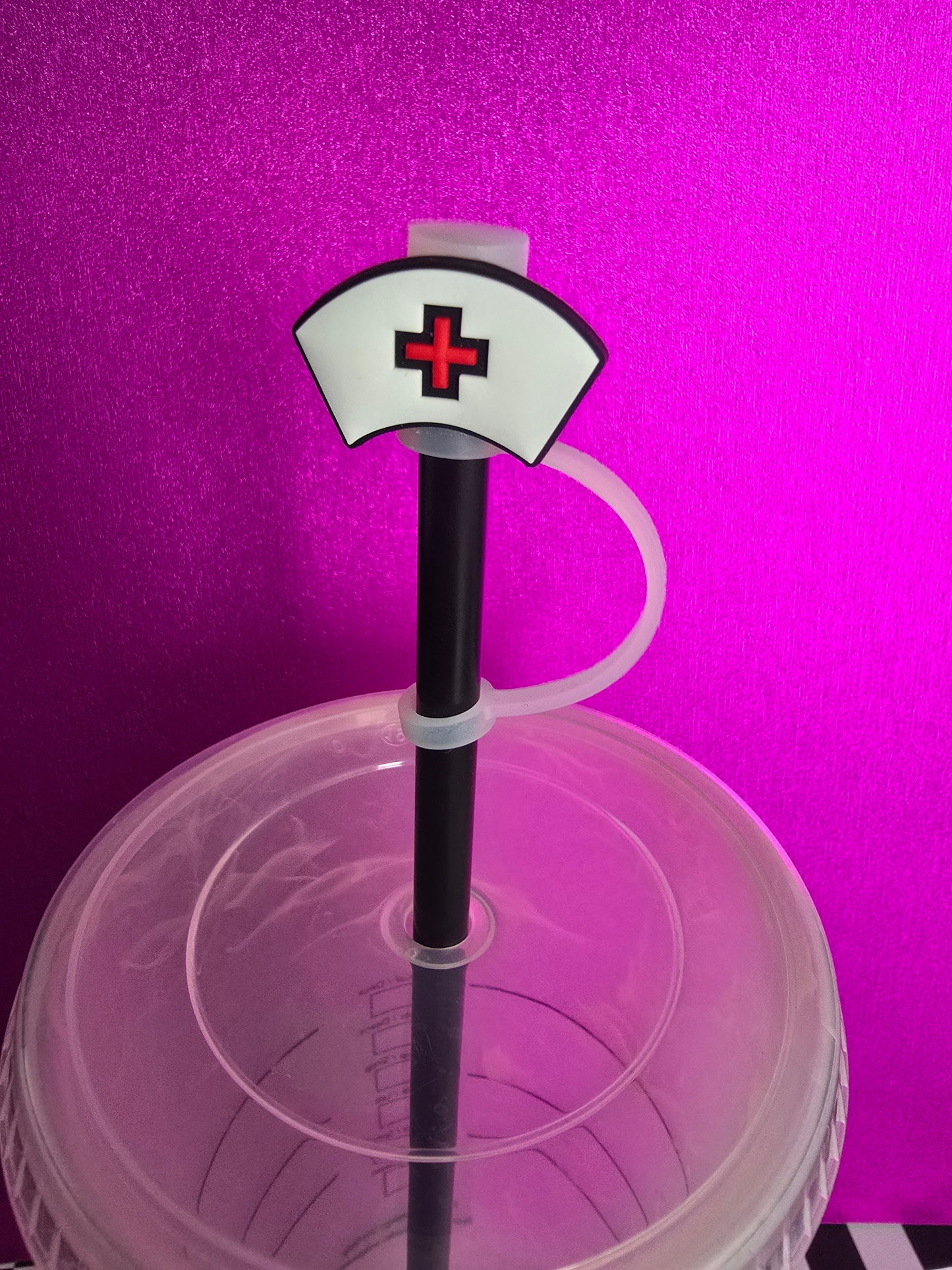 Nurse Hat Straw Topper