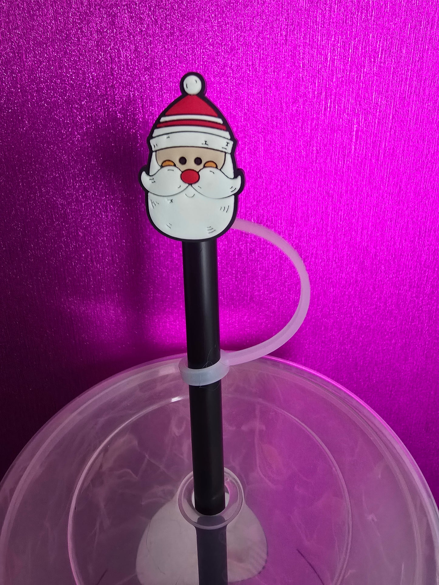 Santa Straw Topper