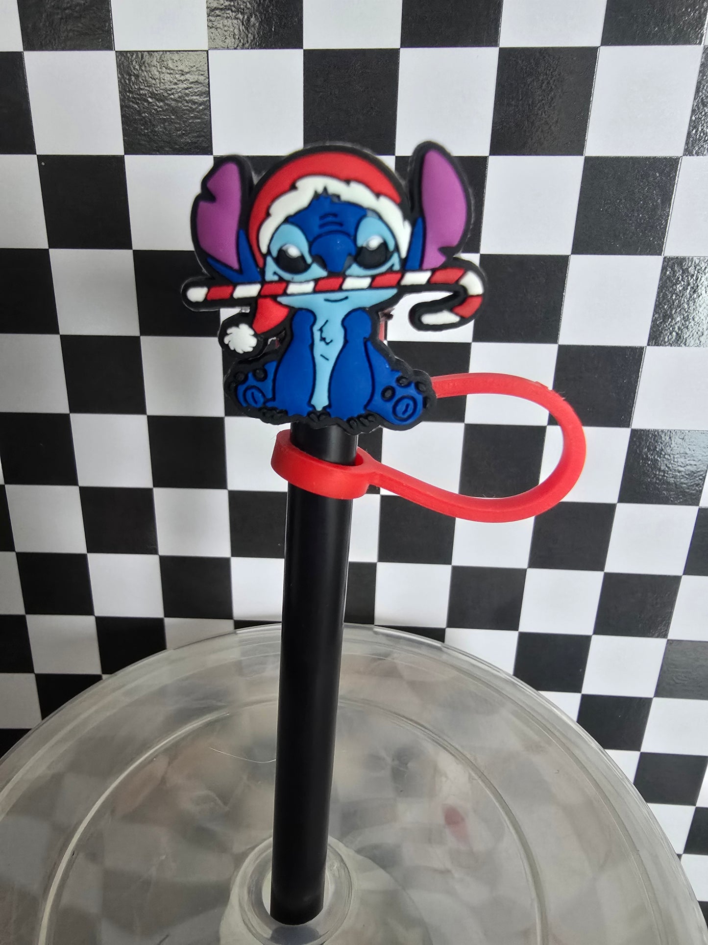 Christmas Stitch Straw Topper