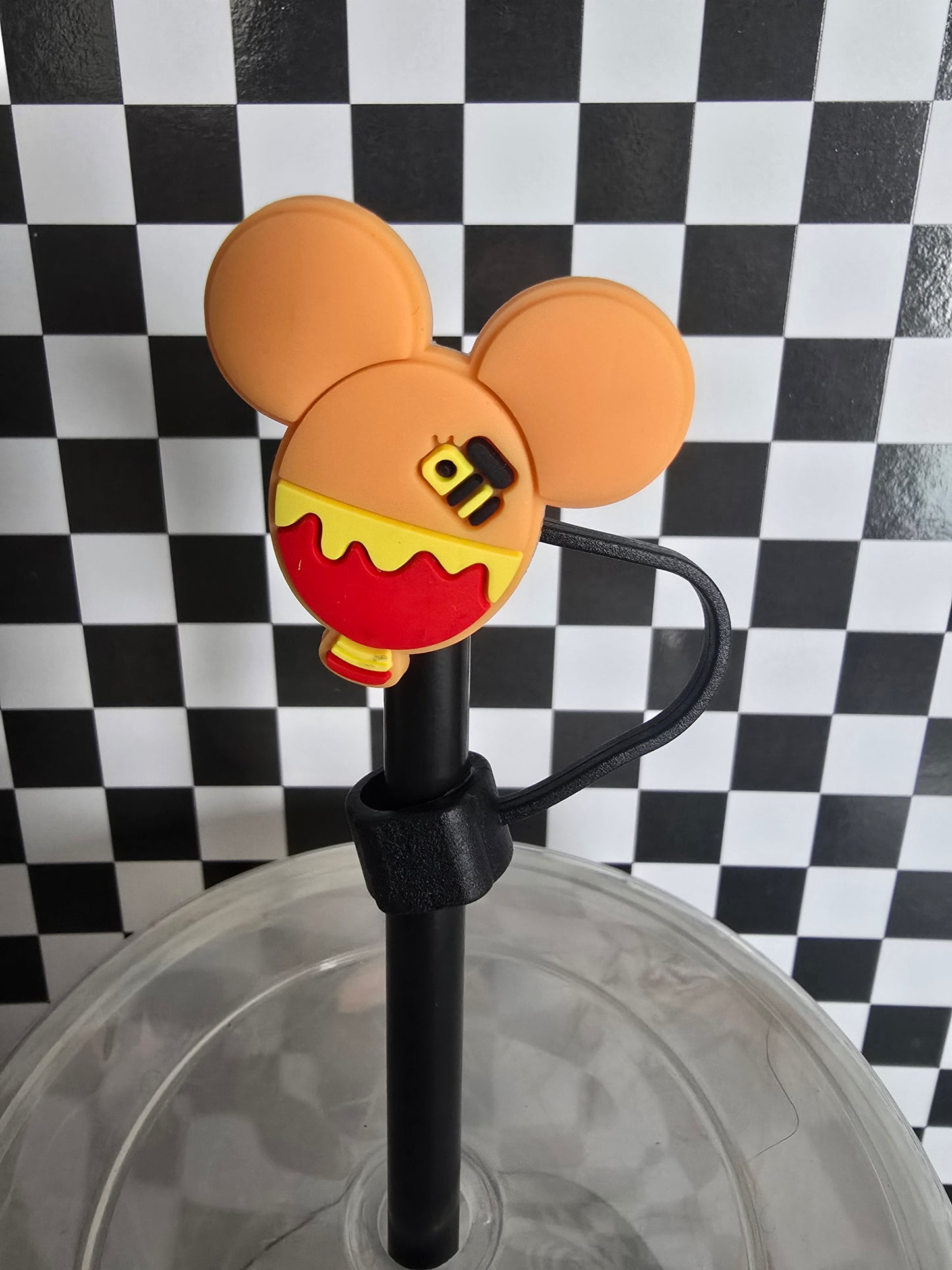 Mouse Ears Straw Topper, Winnie the Pooh
