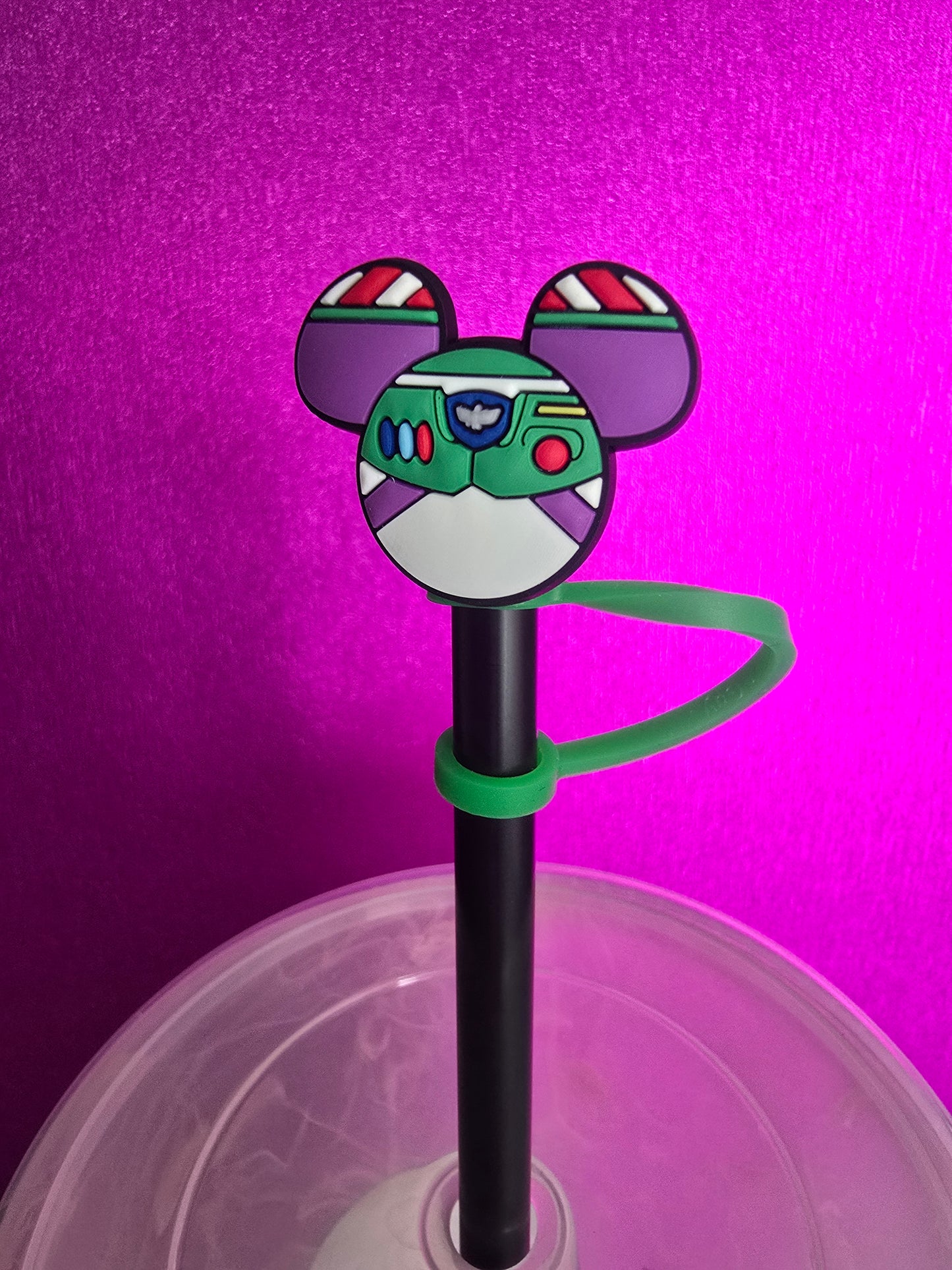Mouse Ears Straw Topper, Buzz 2
