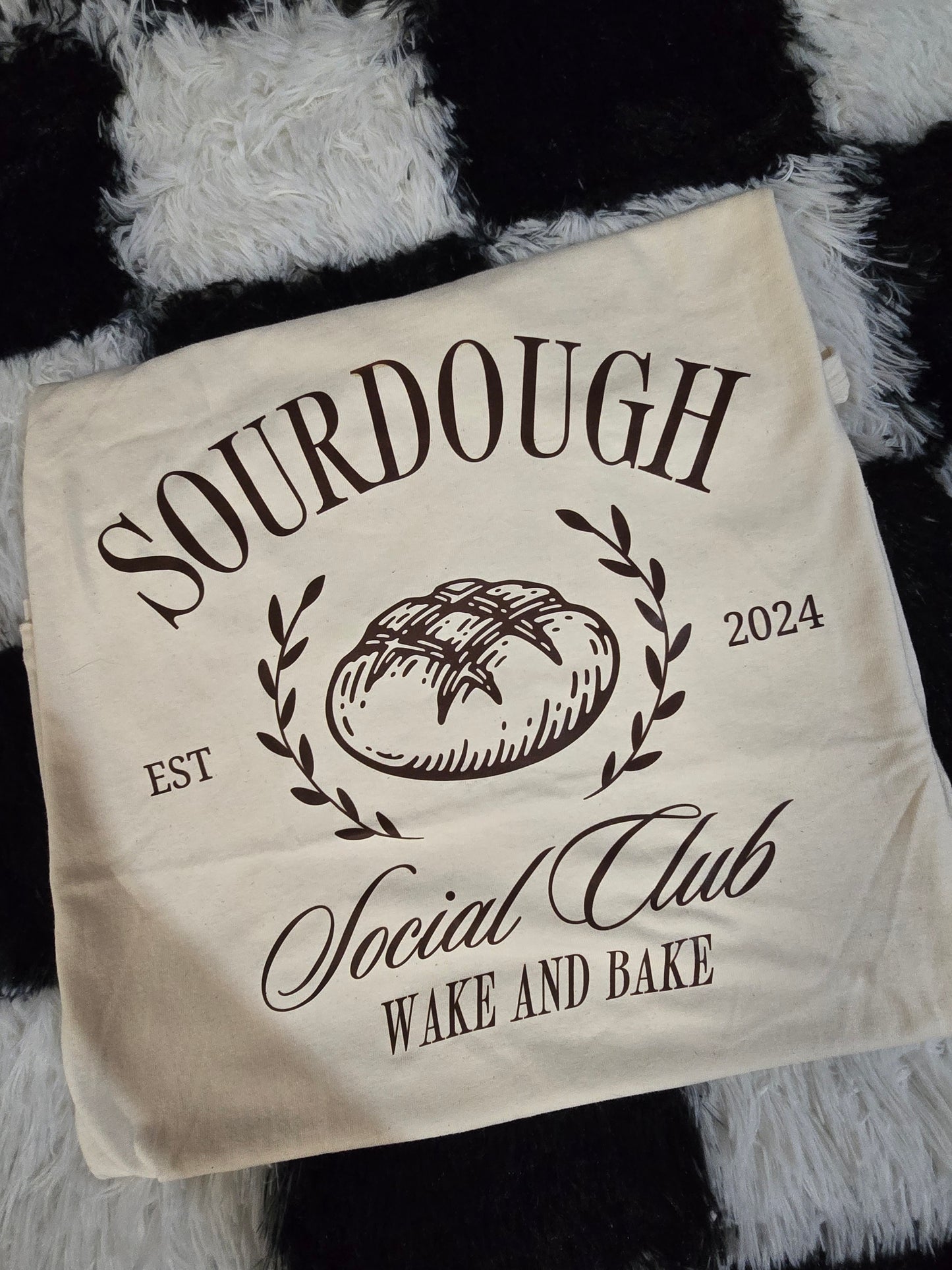 Sourdough Social Club Tee, Cream