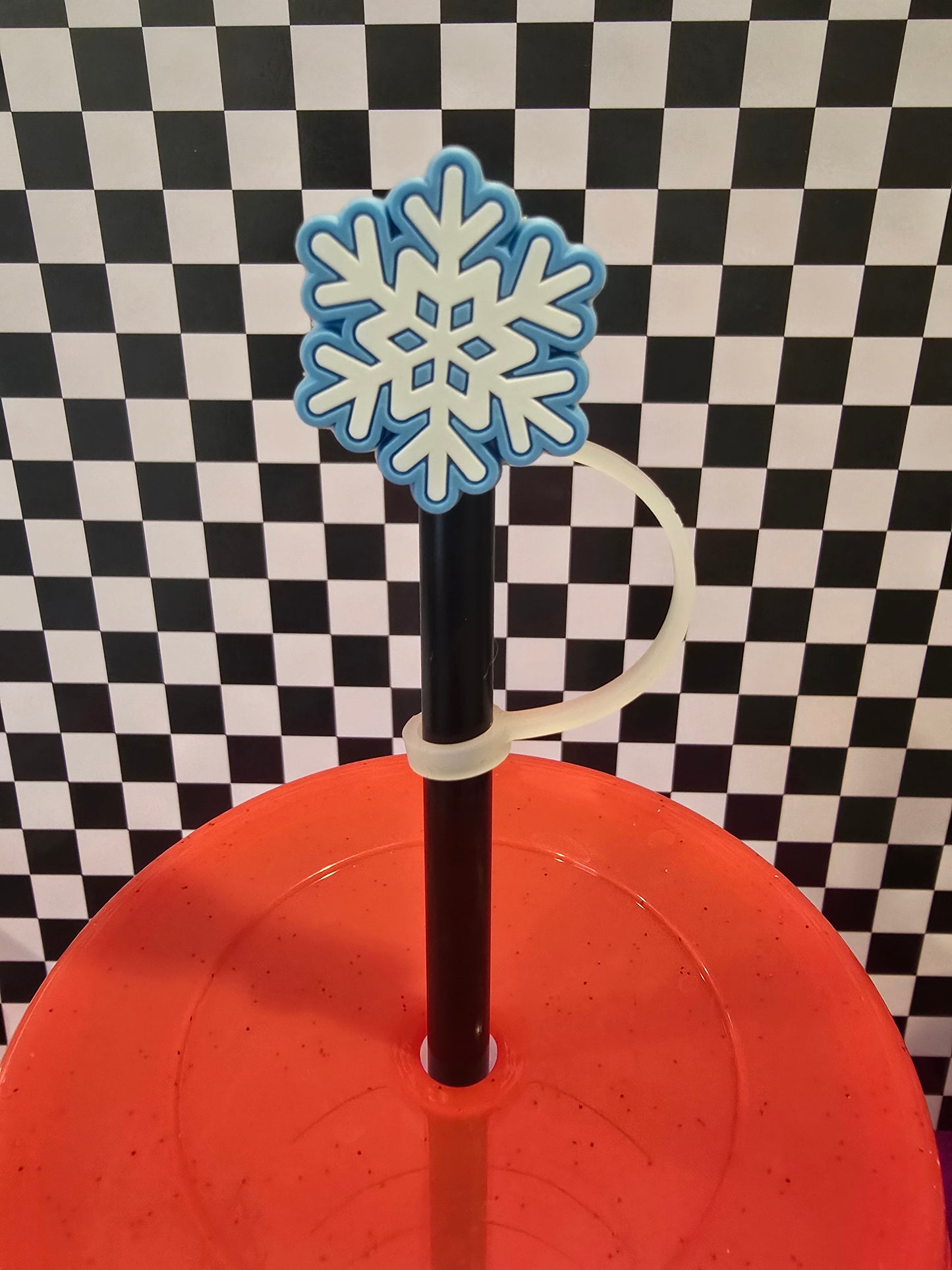 Winter Snowflake Straw Topper
