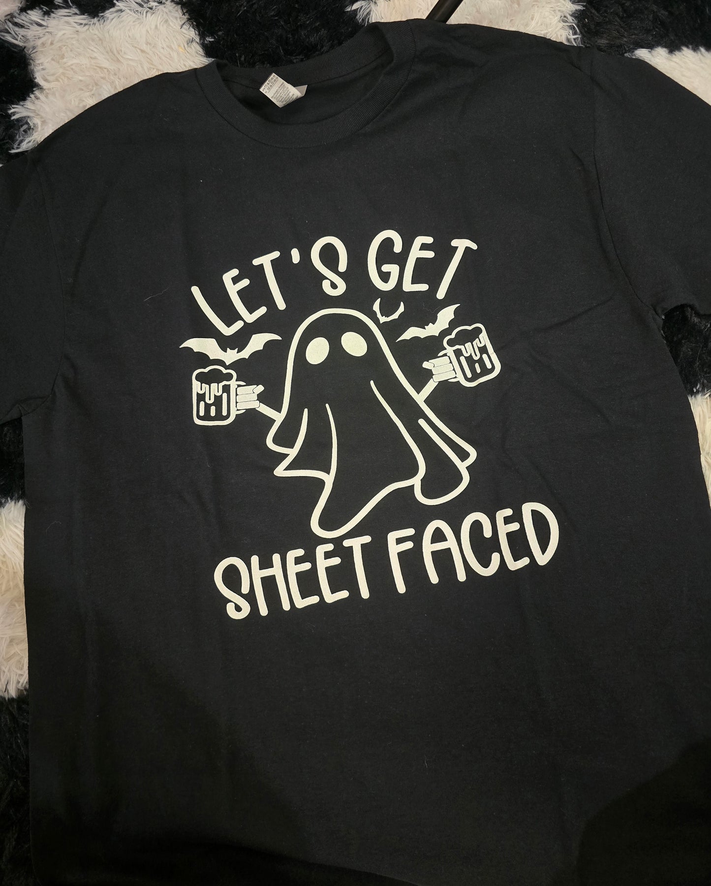 Sheet Faced Ghost Tee, Black