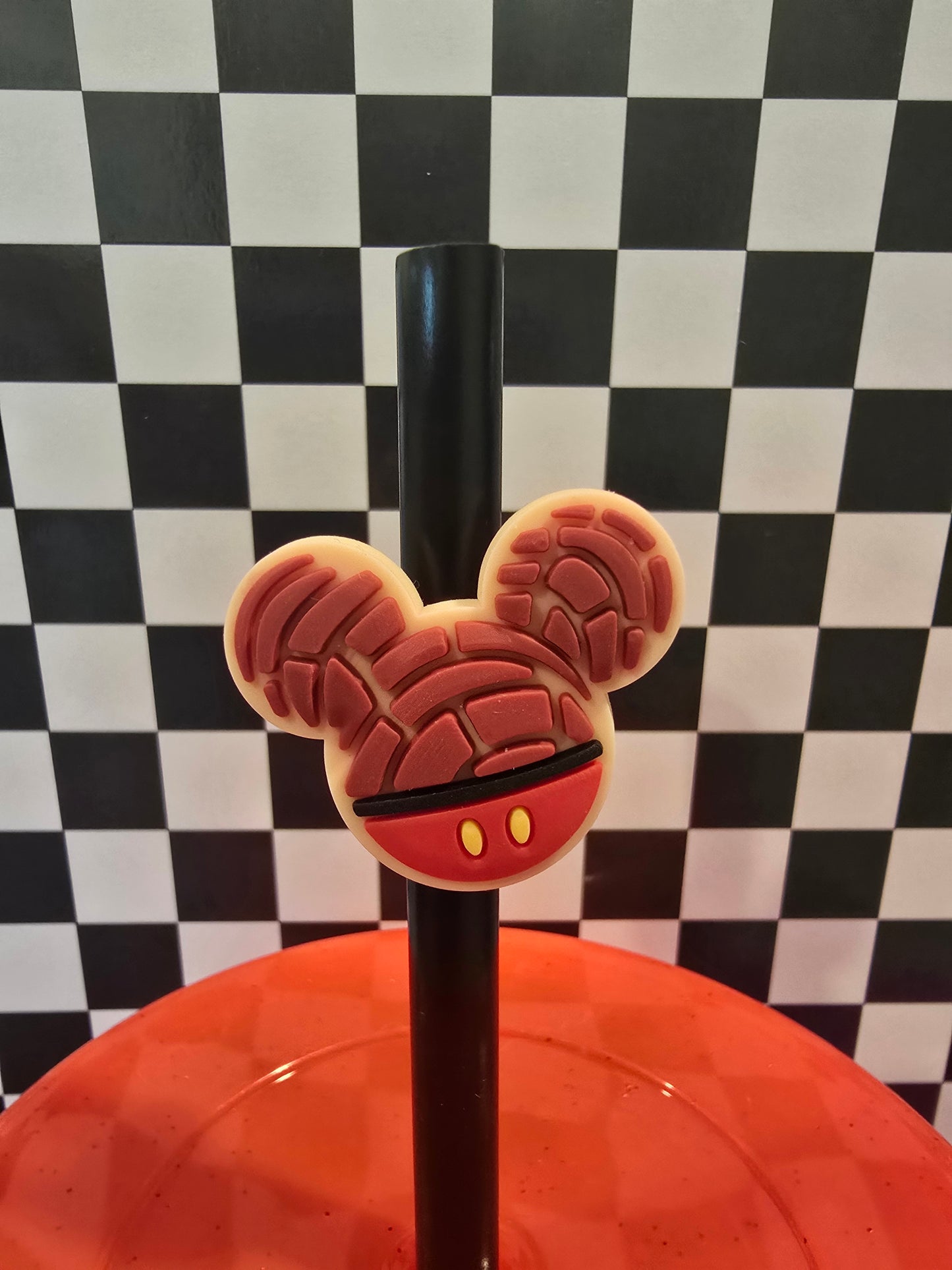 Mouse Ears Mickey Dessert Straw Accessory