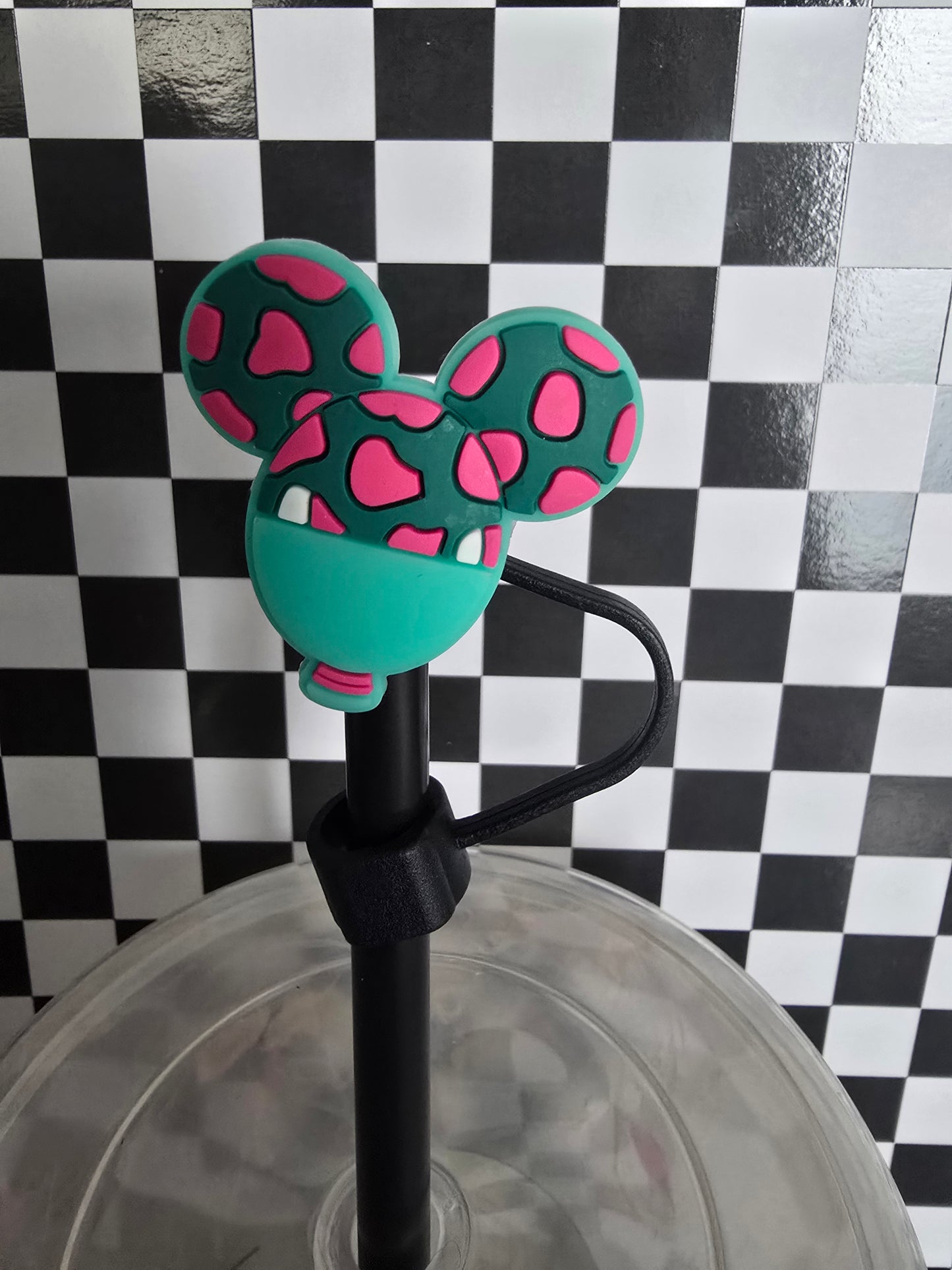 Mouse Ears Straw Topper, Boo 2