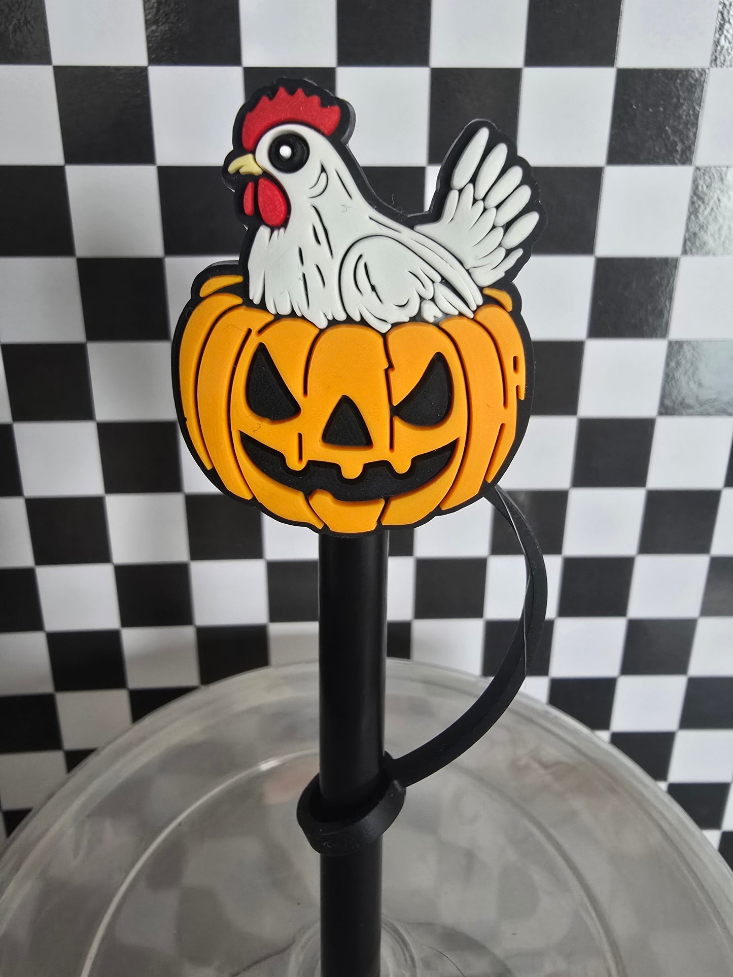 Jack o Chicken Straw Topper