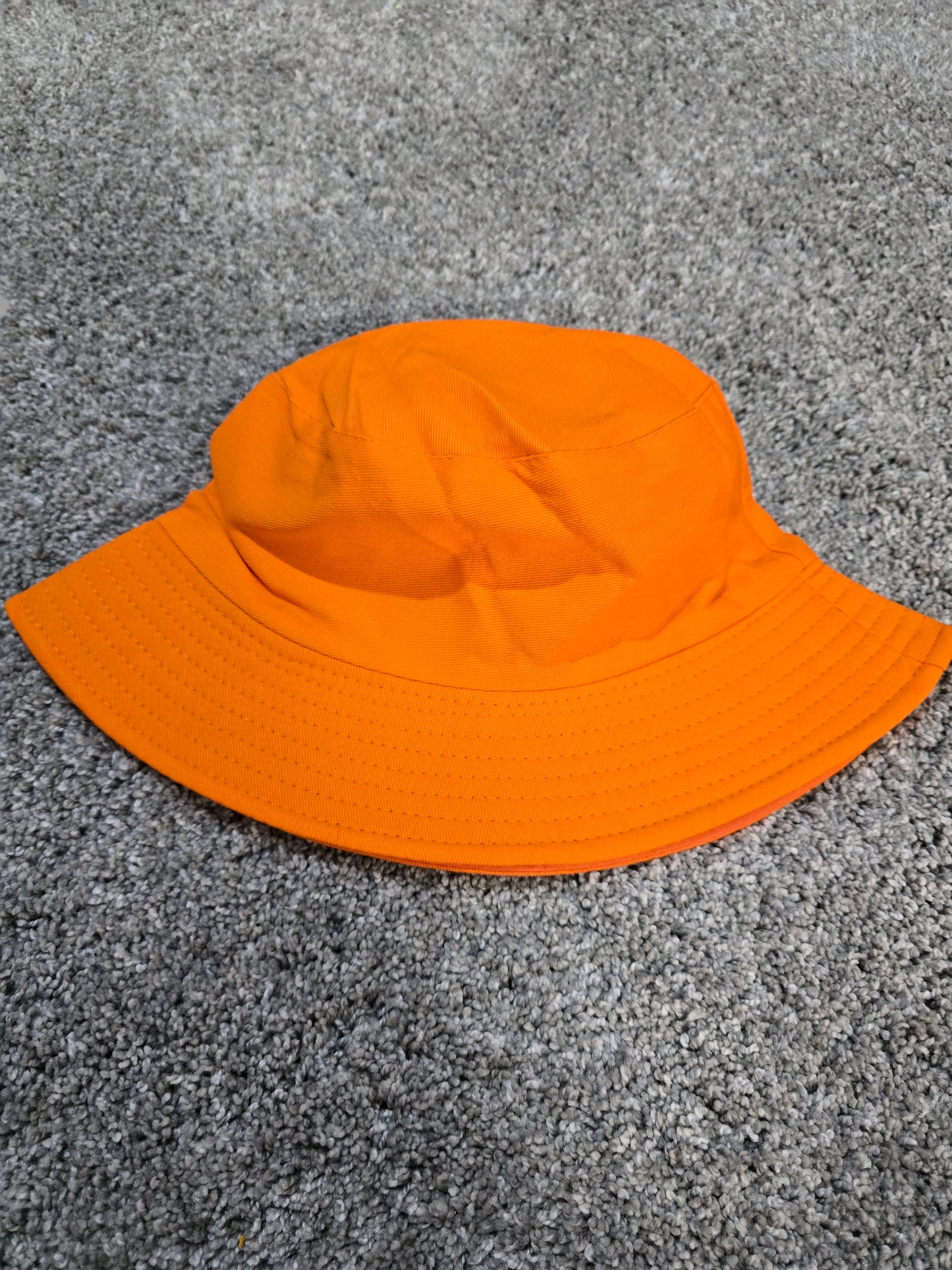 Solid Orange Bucket Hat