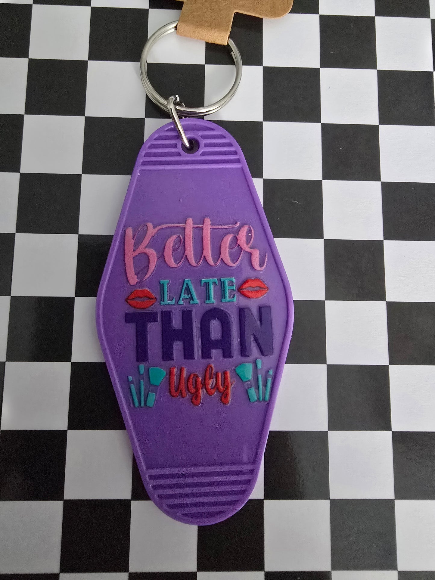 Better Late Motel Keychain