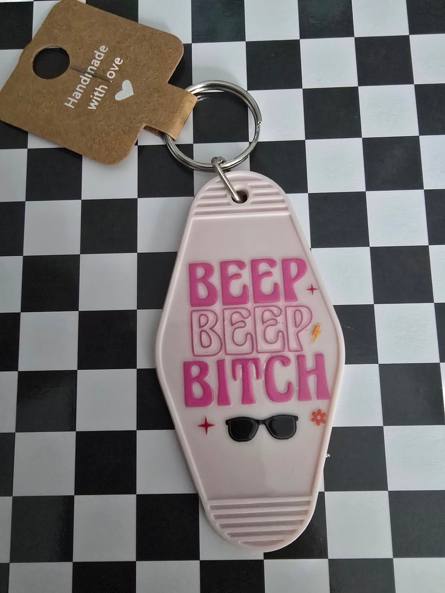 Beep Beep B Motel Keychain