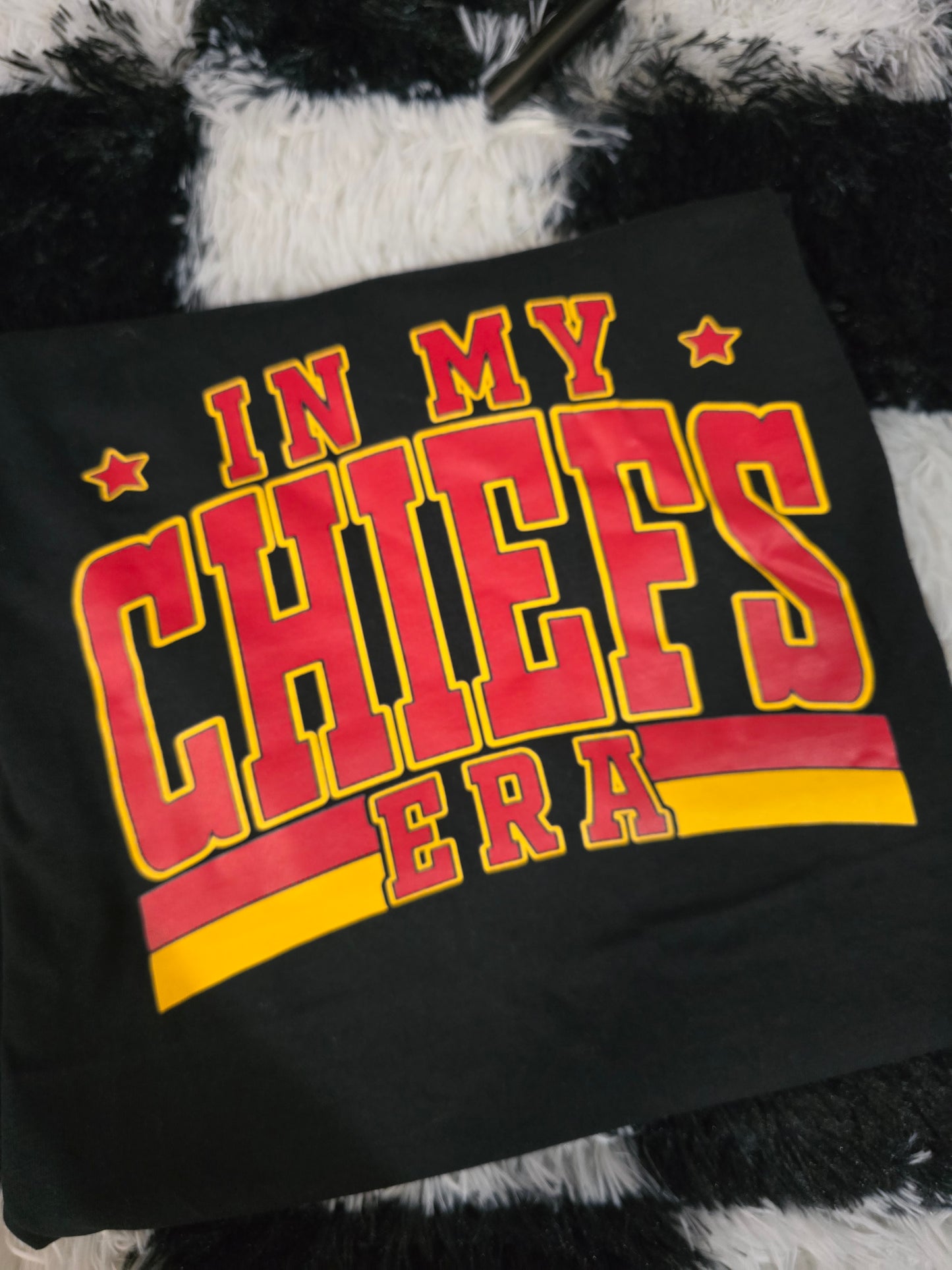 Chiefs Era Football Tee, Black