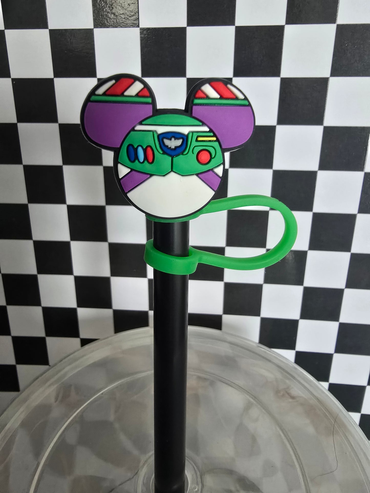Mouse Ears Straw Topper, Buzz 1