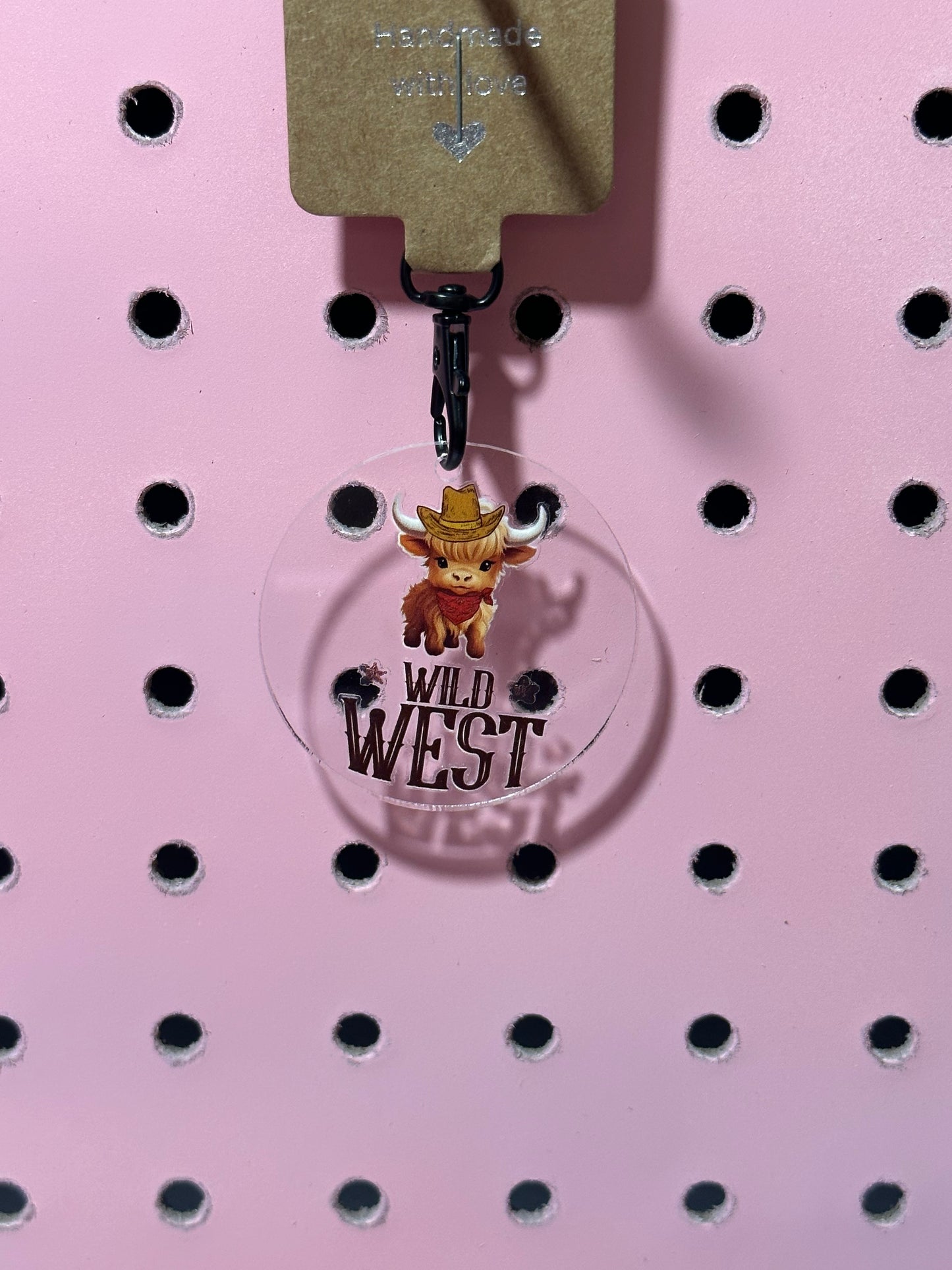 Wild West Highland Acrylic Keychain