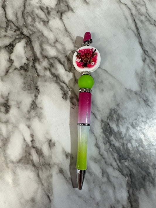 Highland Cow Pen, Pink & Green