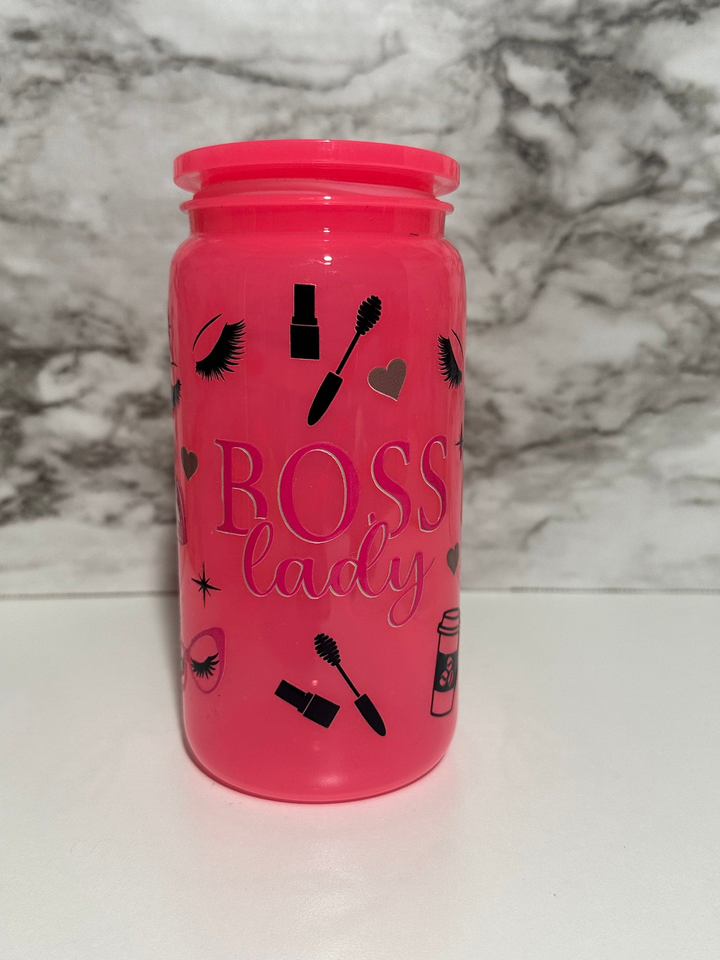 Makeup Boss Cup, Pink