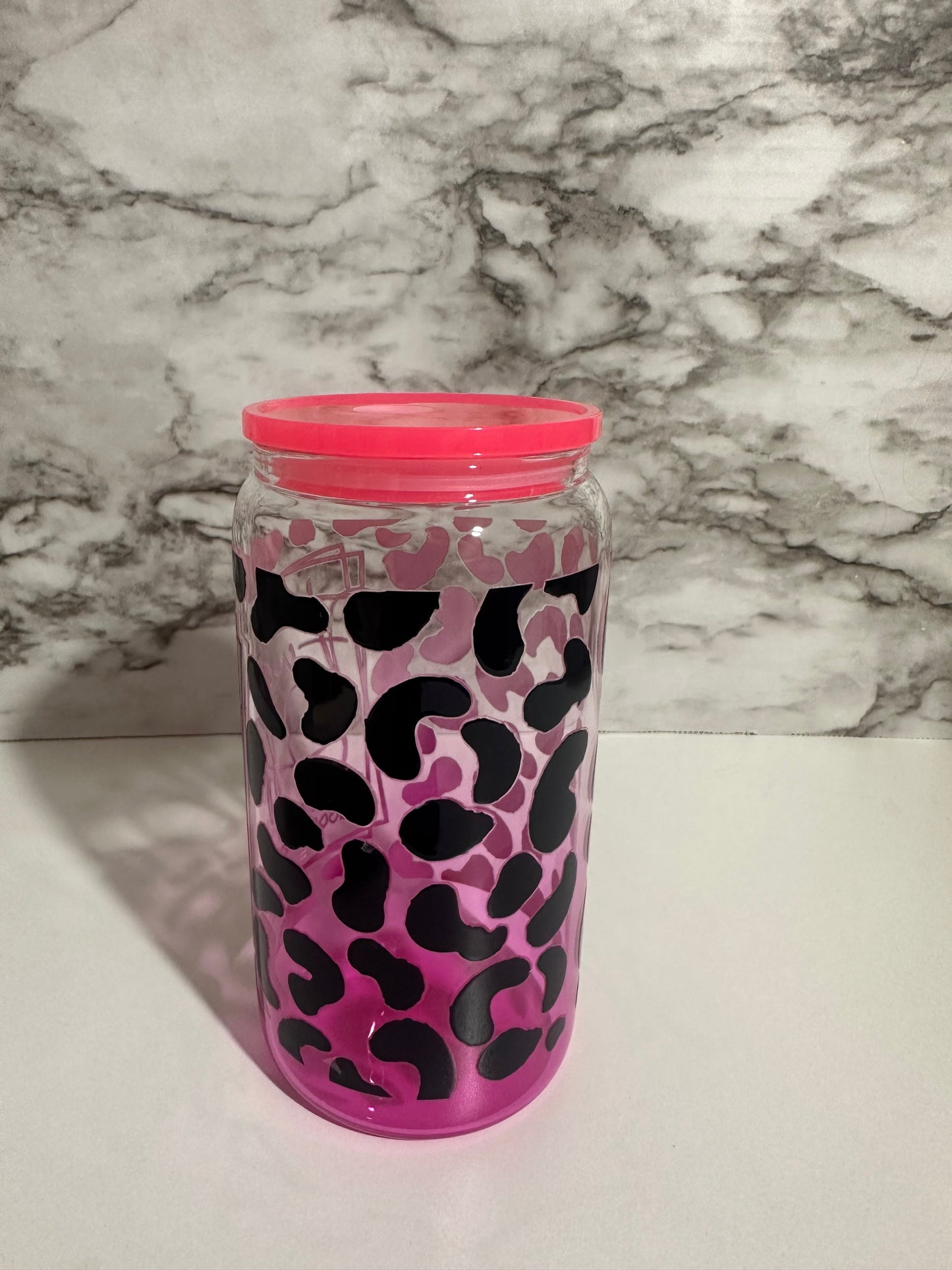 Leopard F*ck Off Cup, Pink