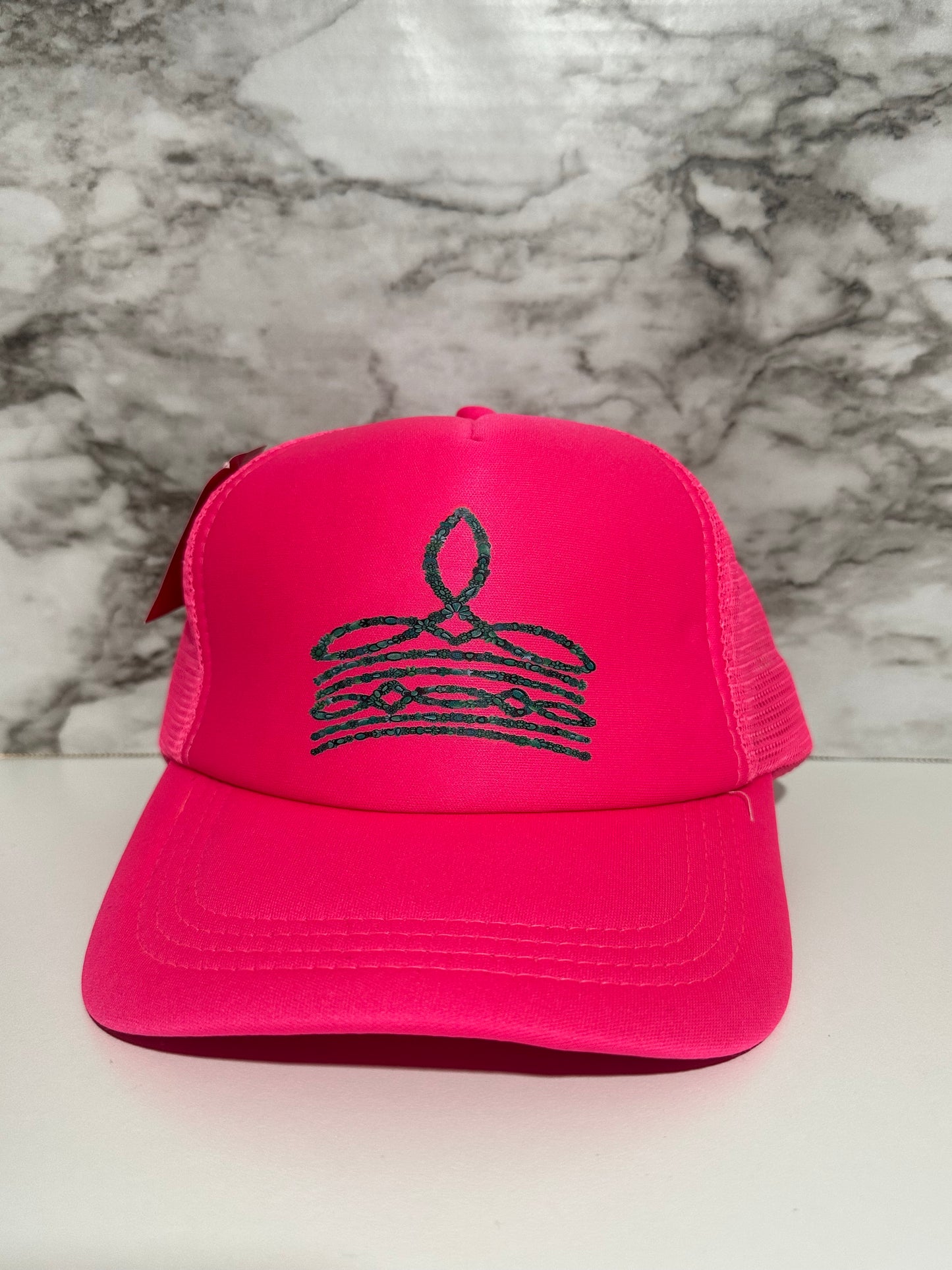 Boot Thread Hat, Neon Pink