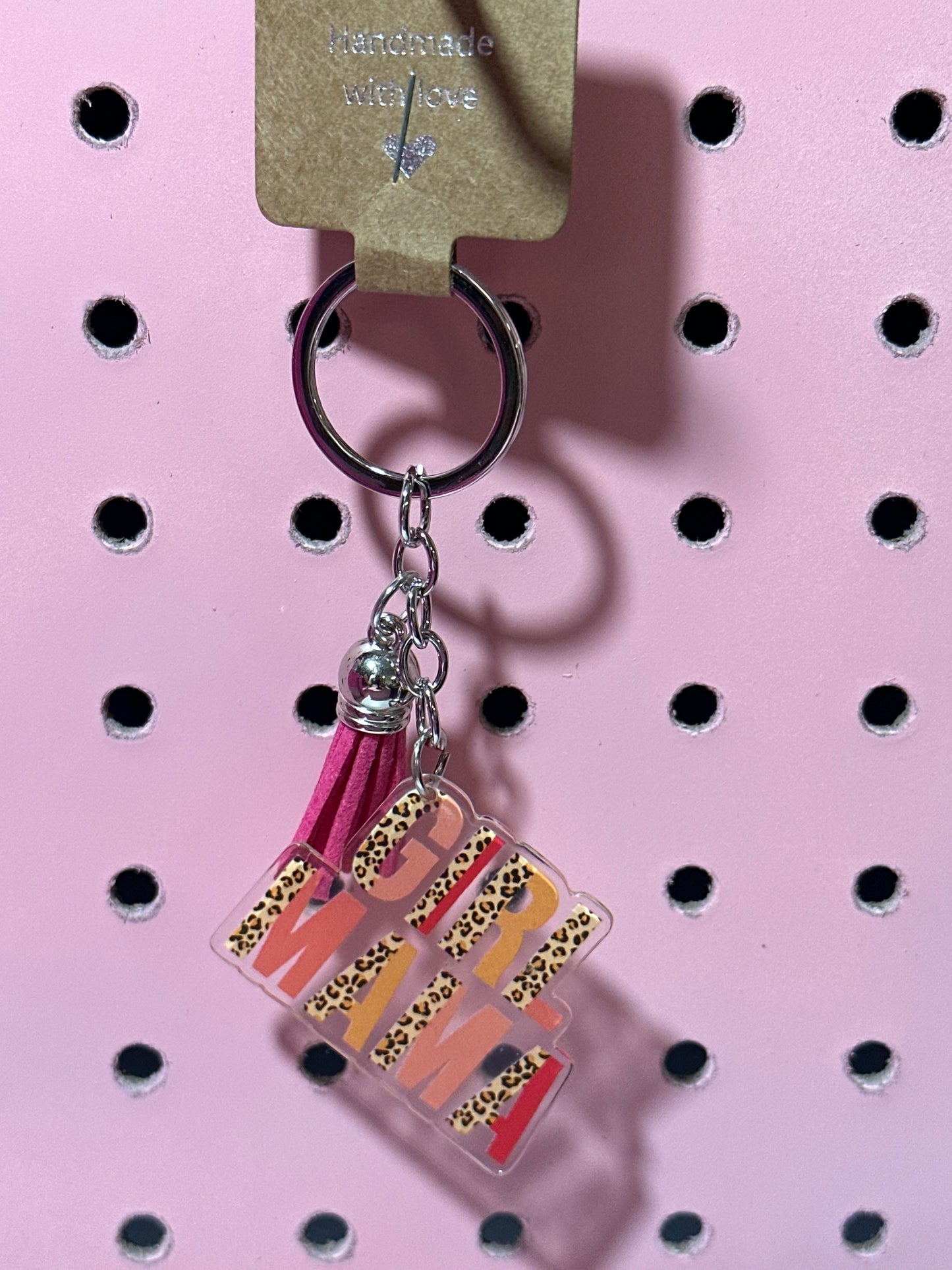 Girl Mom Acrylic Keychain