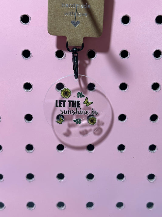 Sunshine Love Acrylic Keychain
