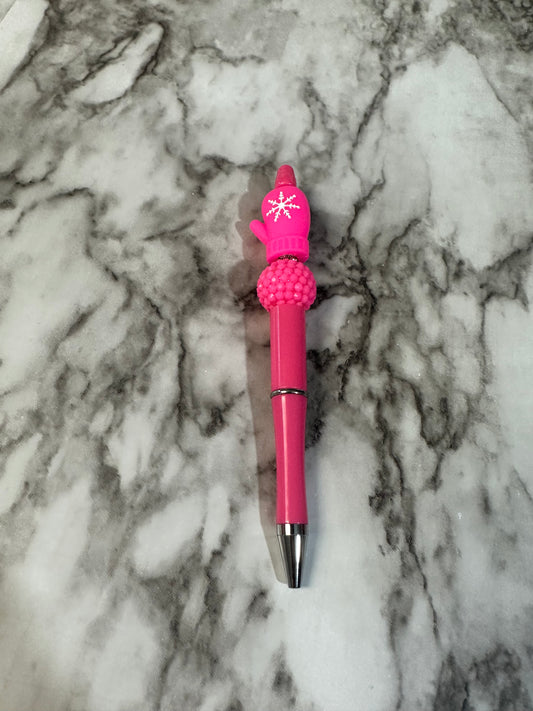 Winter Mitten Pen, Pink