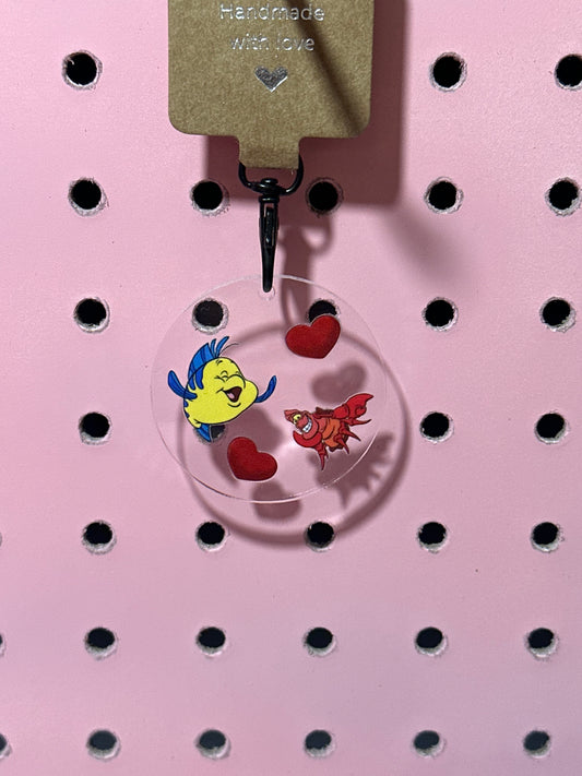Ariel Friends Acrylic Keychain