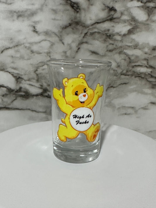Carebear Shot Glass, Yellow High