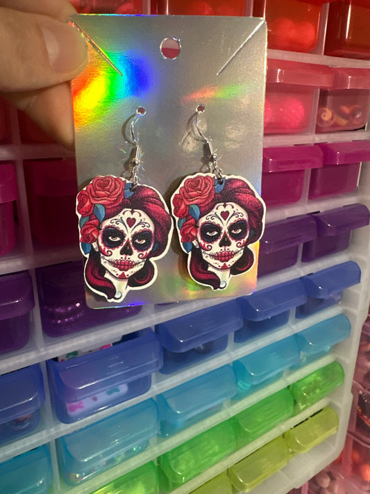 Muertos Sugar Skull Earrings