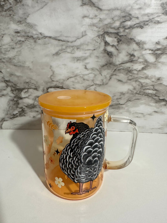 Chicken Lady, Yellow Mug Cup