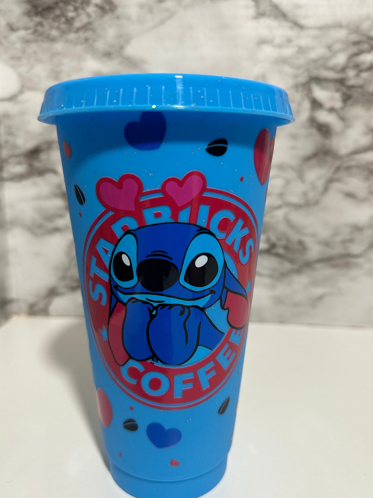 Stitch Love, Cup w Straw