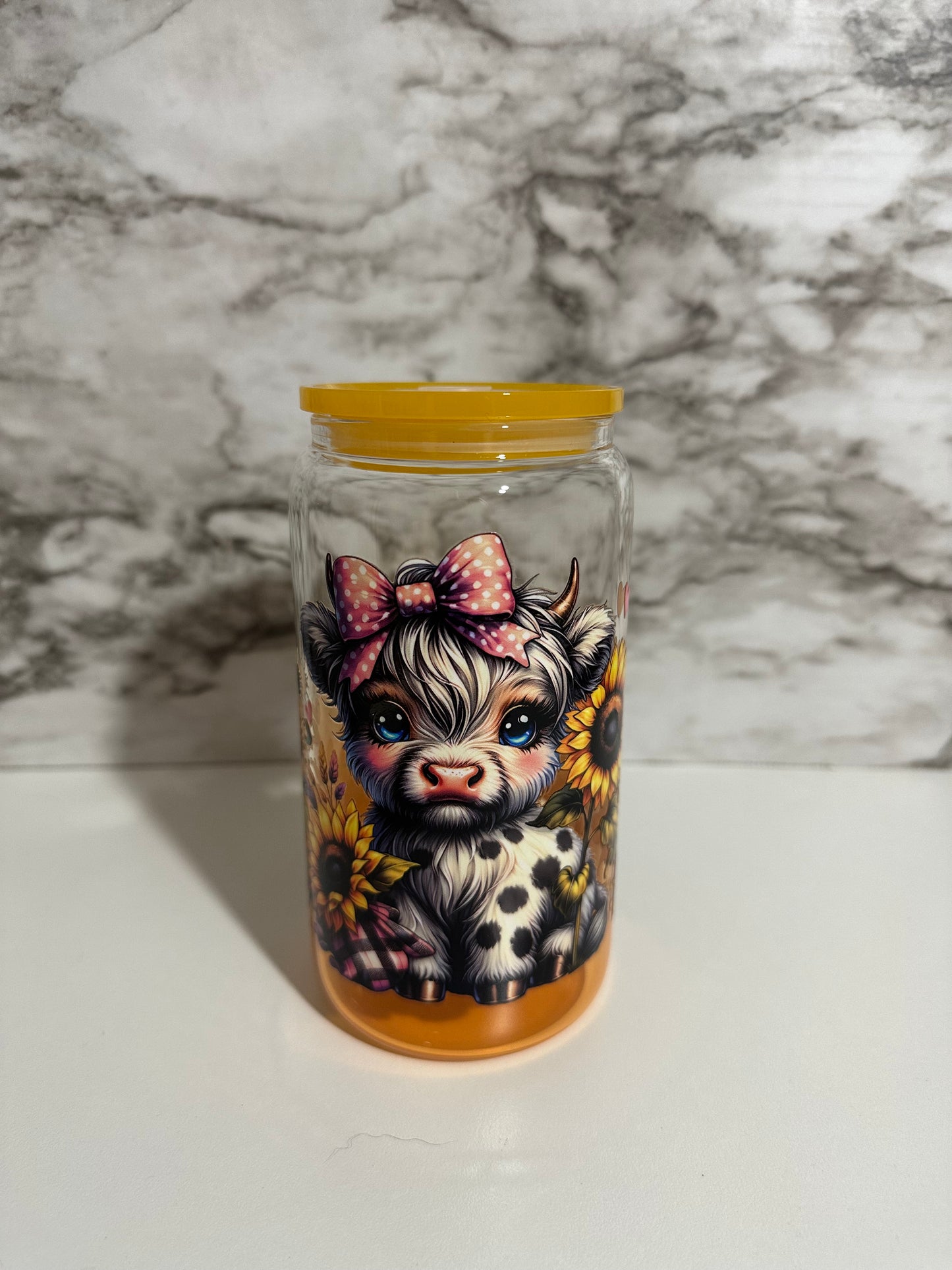 Sunflower Moo Cow Cup, Yellow