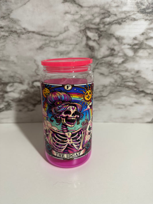 Tarot Card Cup, Pink IDGAF