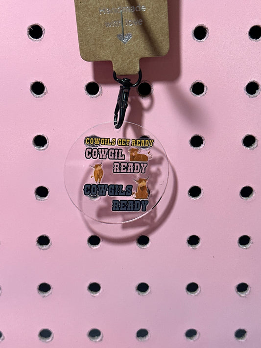 Cowgirl Ready Acrylic Keychain