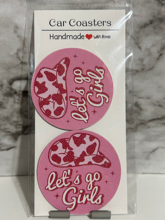 Let’s Go Girls Car Coasters